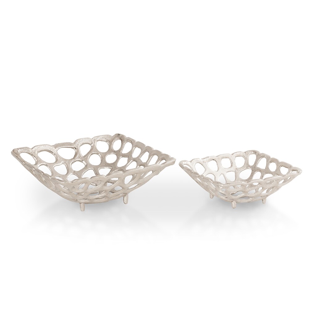 SPI Home 53014 2 -Pack Silver Aluminum Casual Decor set