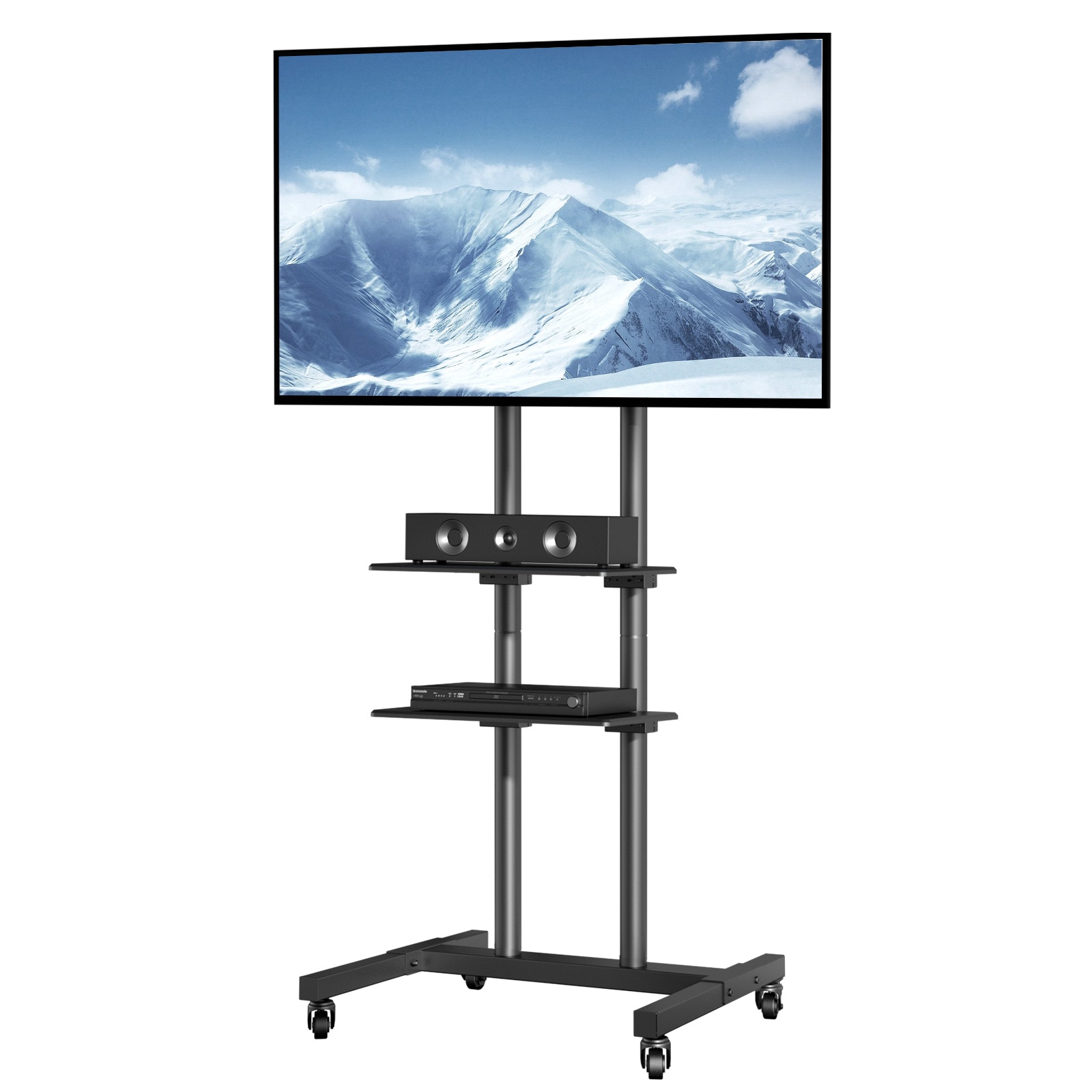 VEVOR LDDSZJKYDLY8557PTV0 TV Stand Mount Swivel Indoor Freestanding TV mount Fits TVs up to 70-in