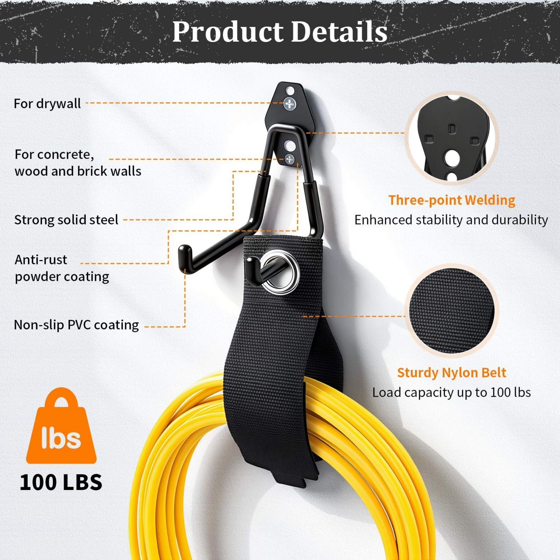 Numhew NHDREW533291 Garage-Storage-Hooks - View #4