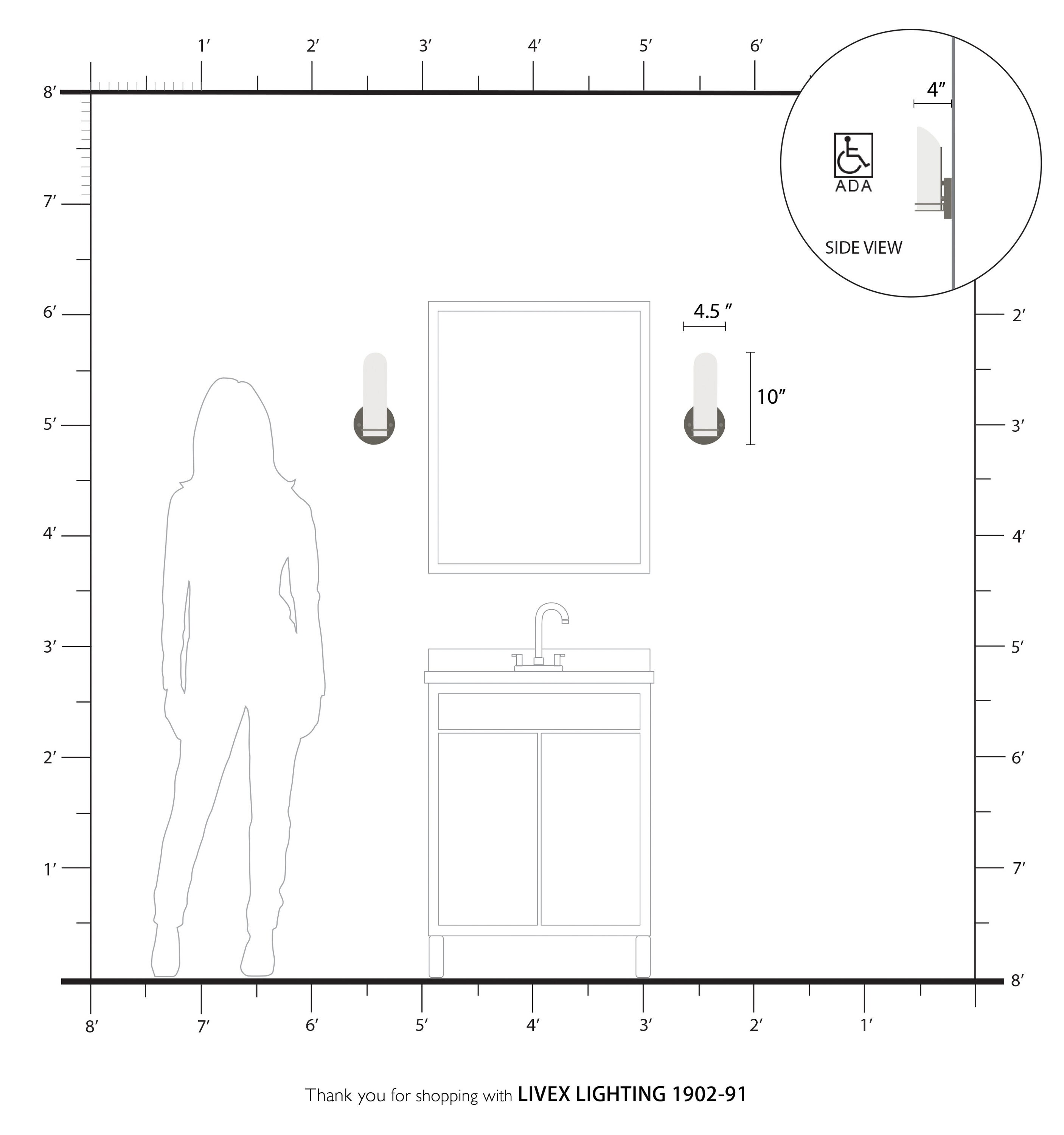 Elegant Brushed Nickel Vanity Wall Sconce with Satin Opal White Glass