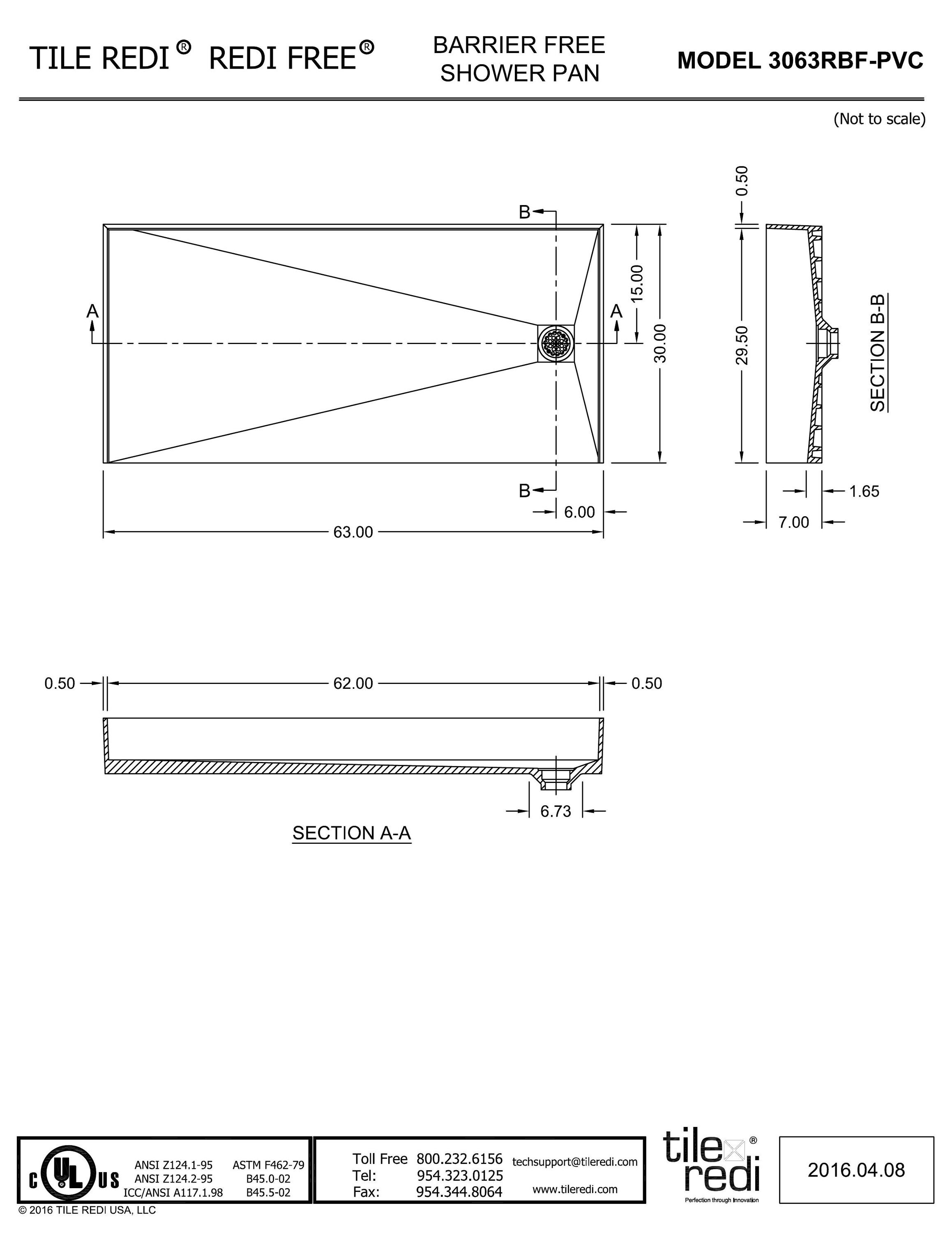 Redi Free 3063RBF-PVC Shower-Floors - View #9