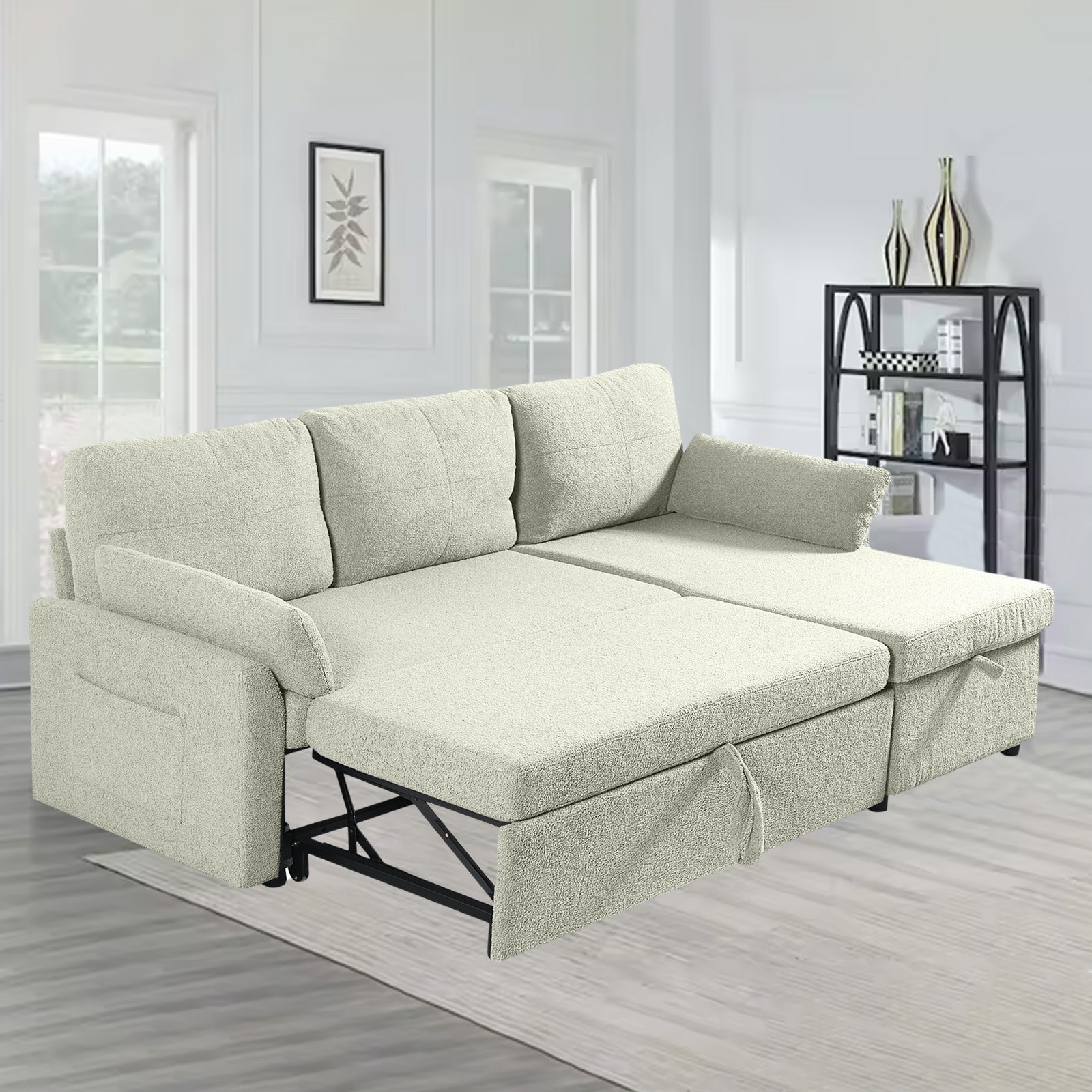 BWE A-9SOFA-05-BEG Sofas-Loveseats - View #3