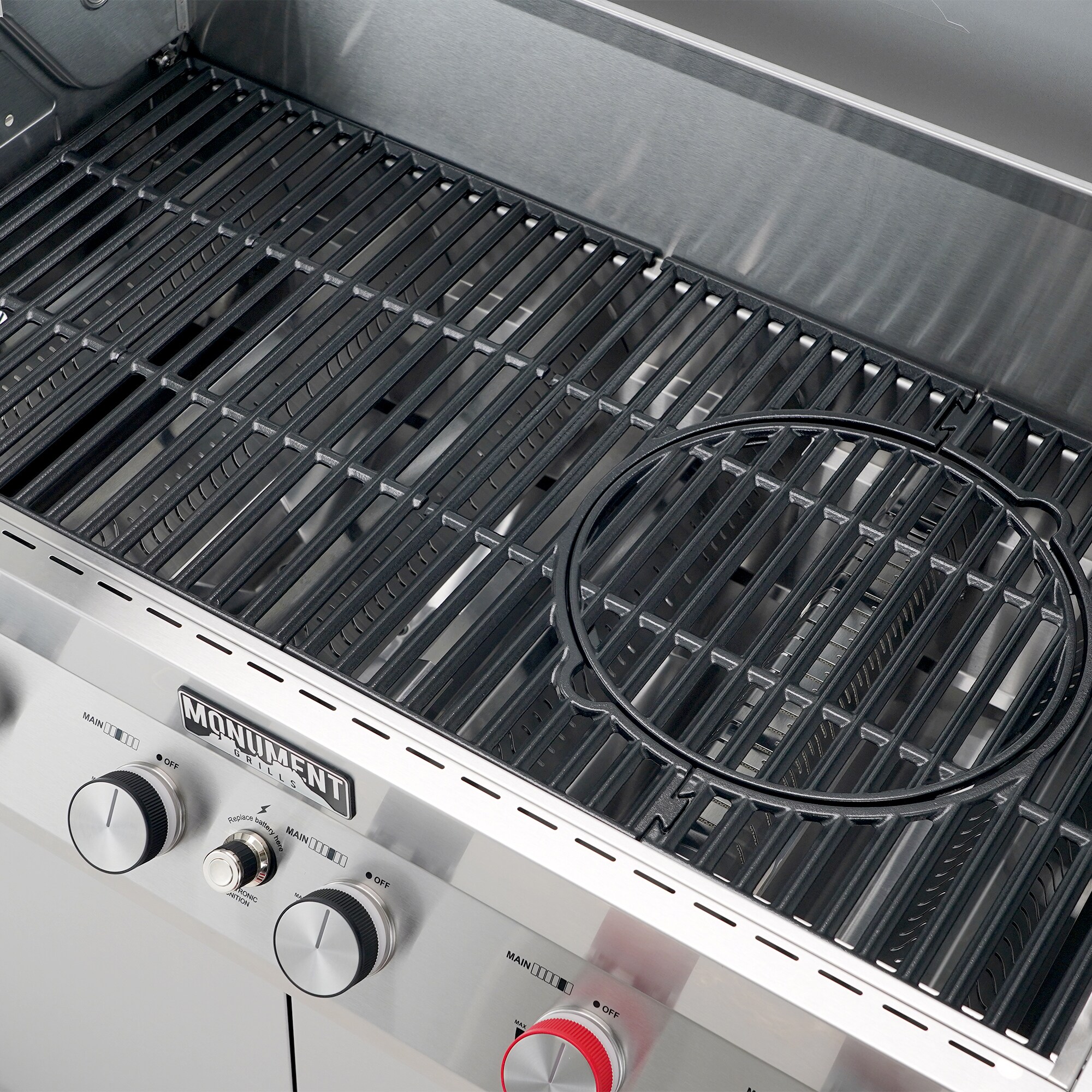 Monument A105 Gas-Grill-Cookgrates-Warmracks - View #5