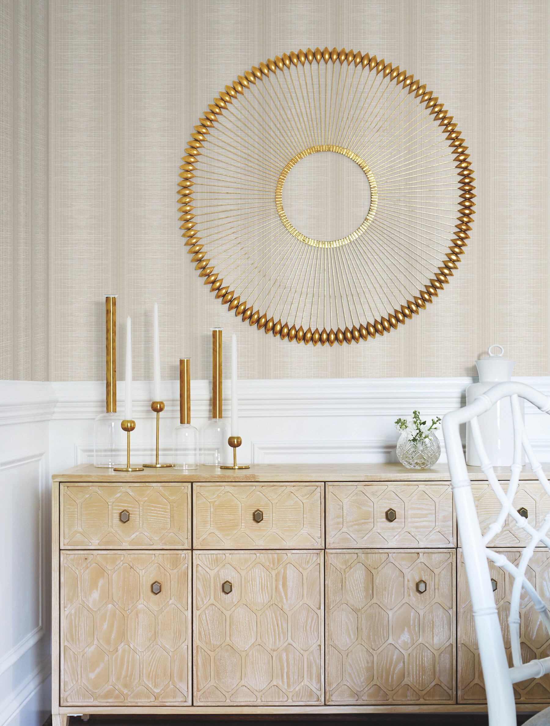 York Wallcoverings TL1959 Handpainted Traditionals 60.8-Sq. Feet Brown Non-woven Stripes Unpasted Wallpaper