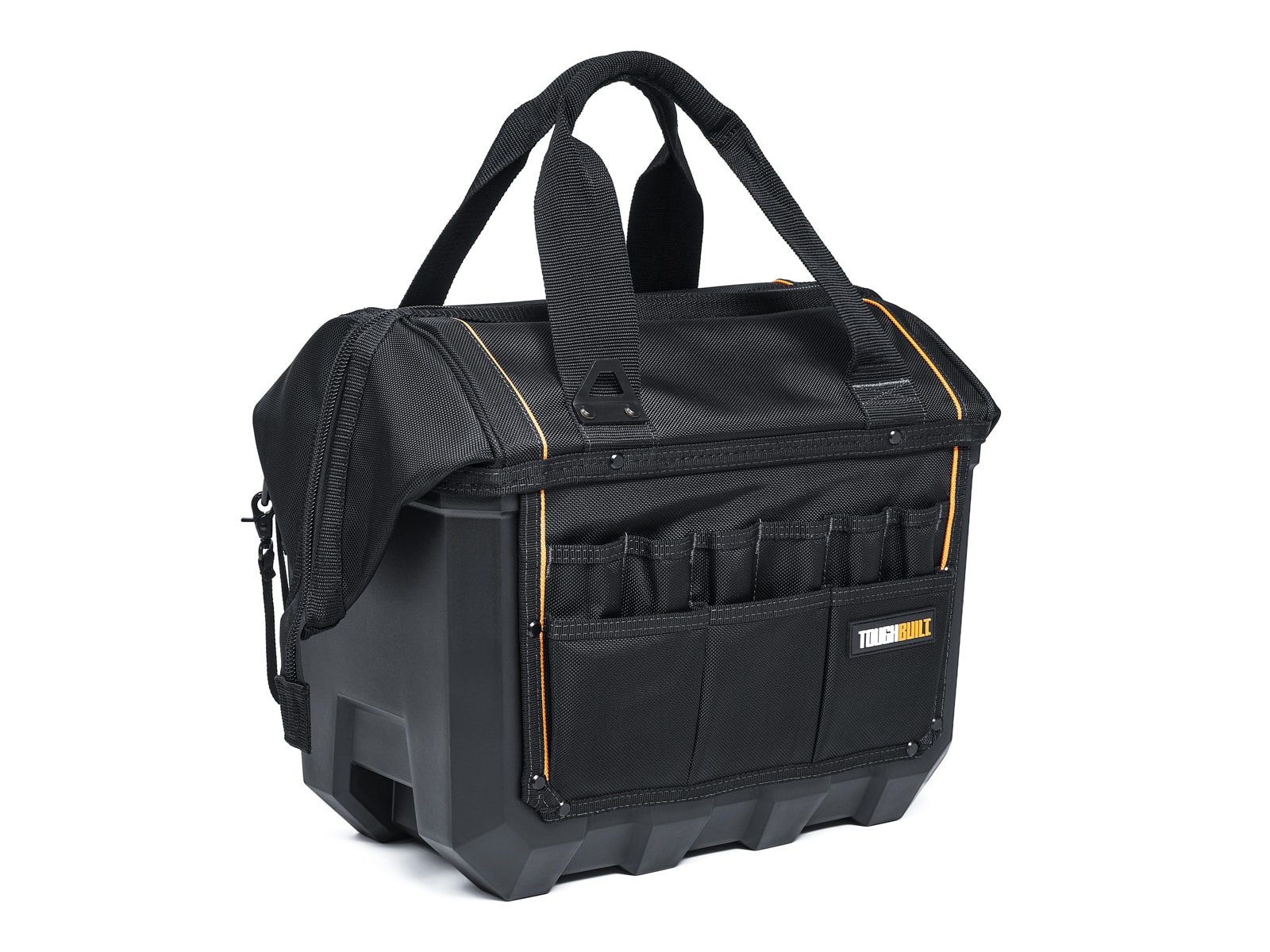 TOUGHBUILT Hard Bottom Large Black Plastic 16-in Tool Bag in the Tool ...