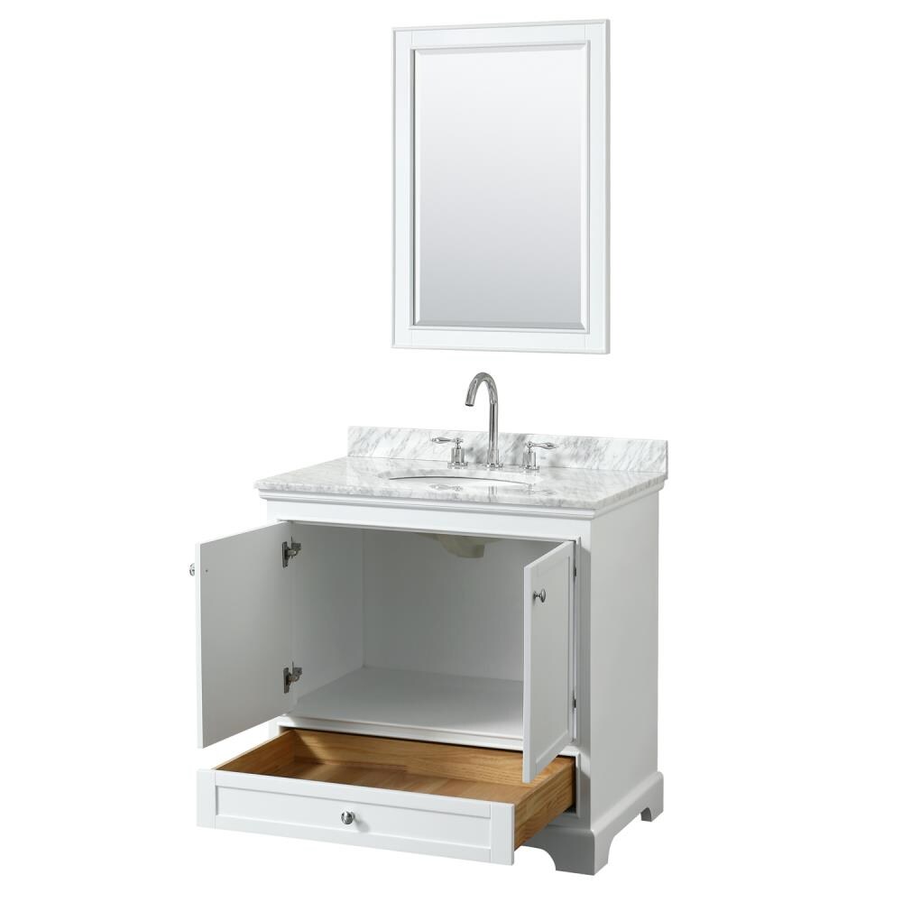 Wyndham Collection WCS202036SWHCMUNOM24 Bath-Vanity-Combo - View #2