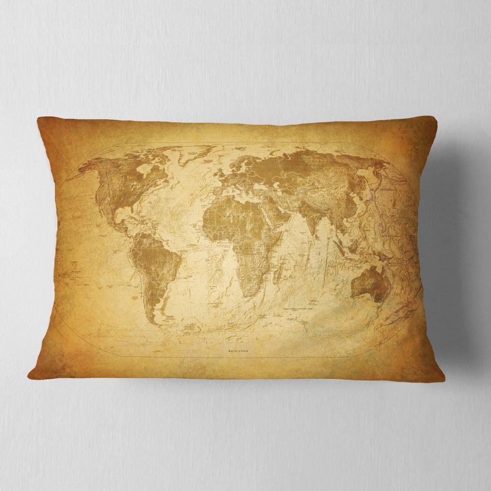 Designart CU6718-12-20 12-in x 20-in Beige Indoor Decorative Pillow