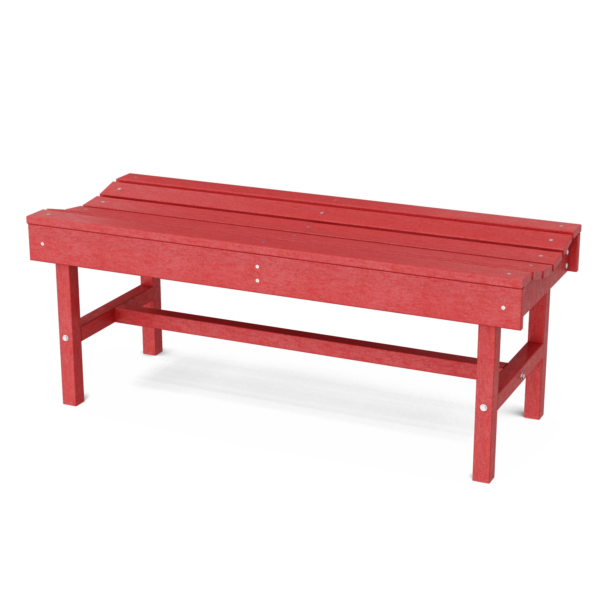 Wildridge LCC-224-CR Classic Vineyard 46.5-Inches W x 18.5-Inches H Cardinal Red Plastic Garden Bench