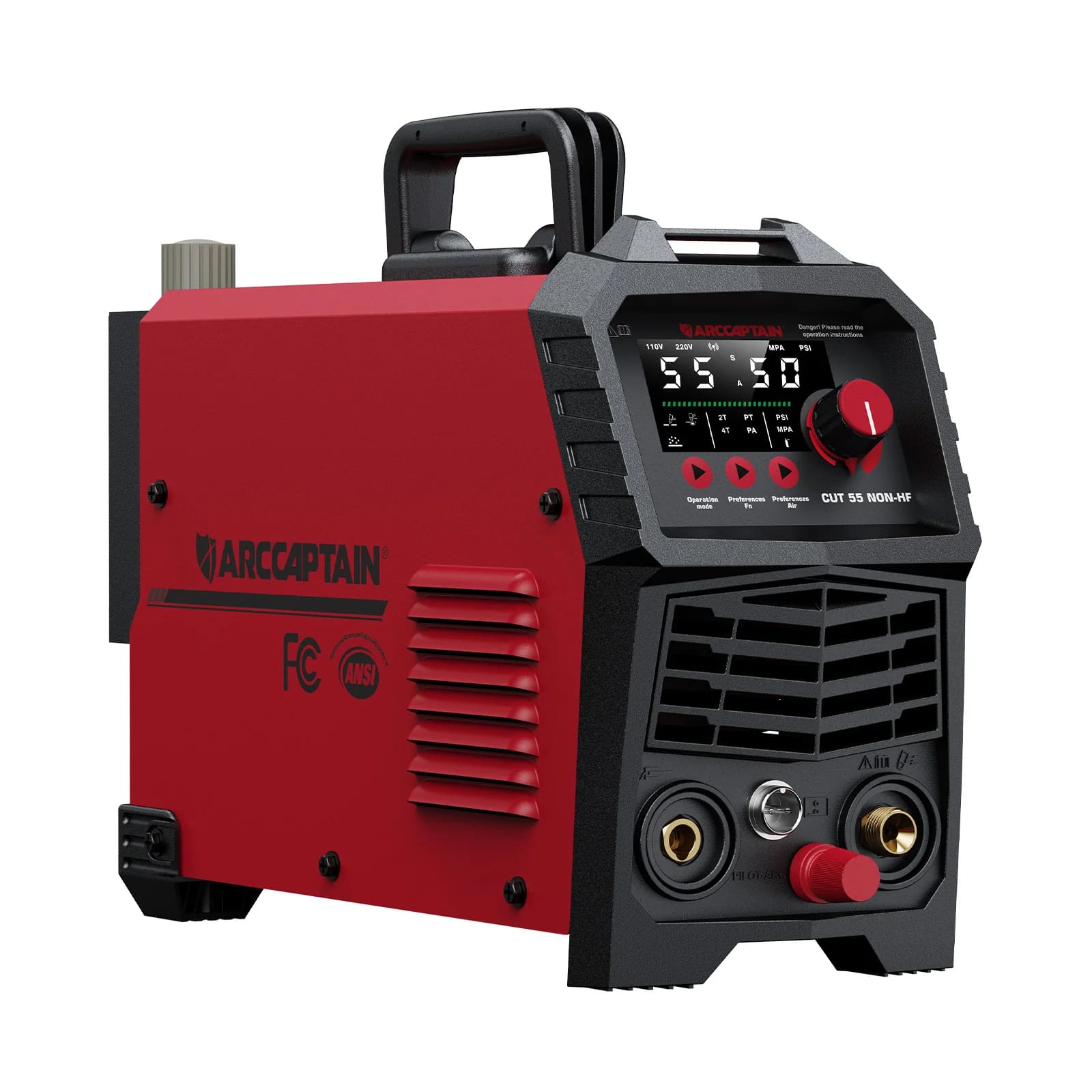 Arccaptain 110 or 220 -Volt 55 -Amp Plasma Cutter CUT55 NON-HF Pilot Arc Machine