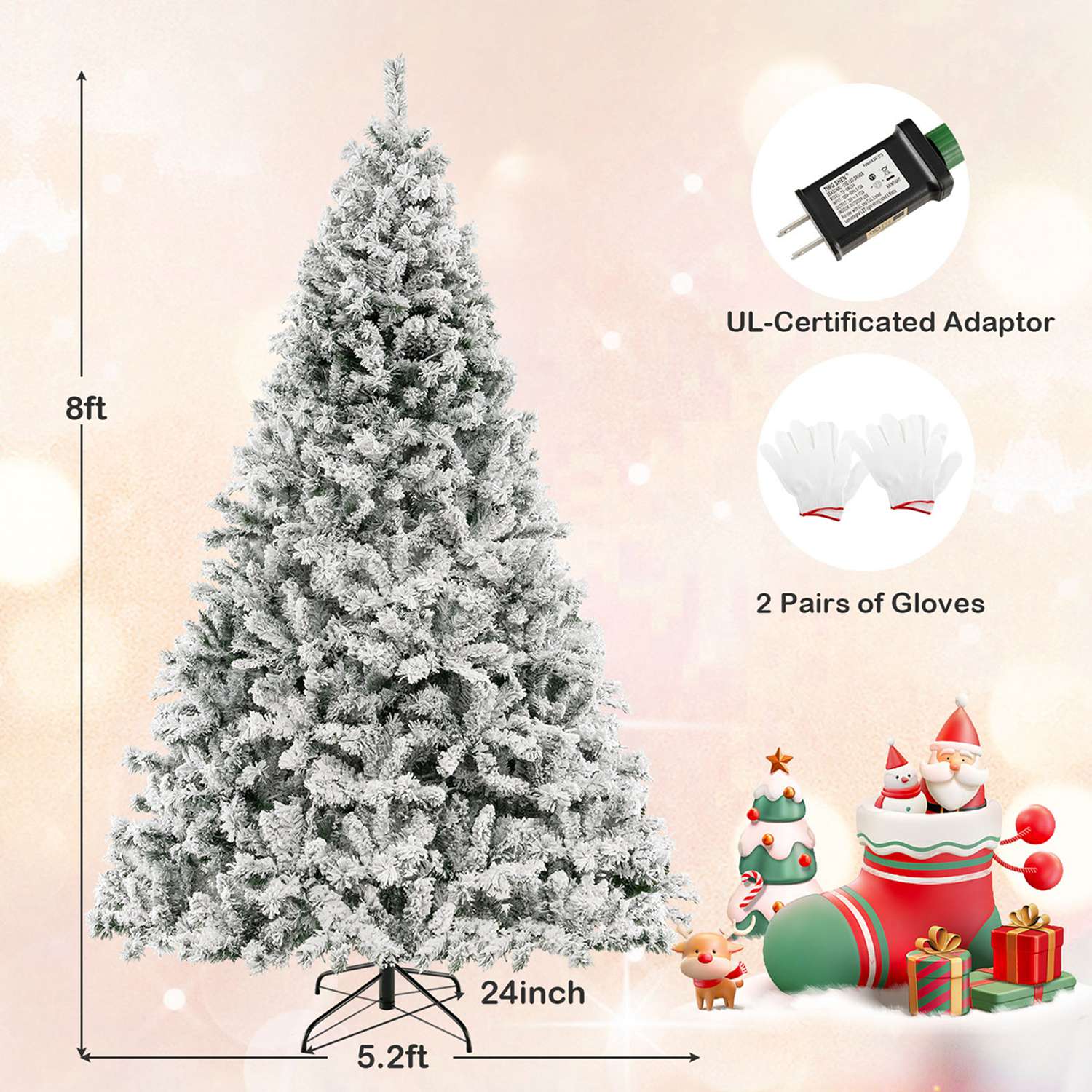 Costway CSHY001256 Artificial-Christmas-Trees - View #4