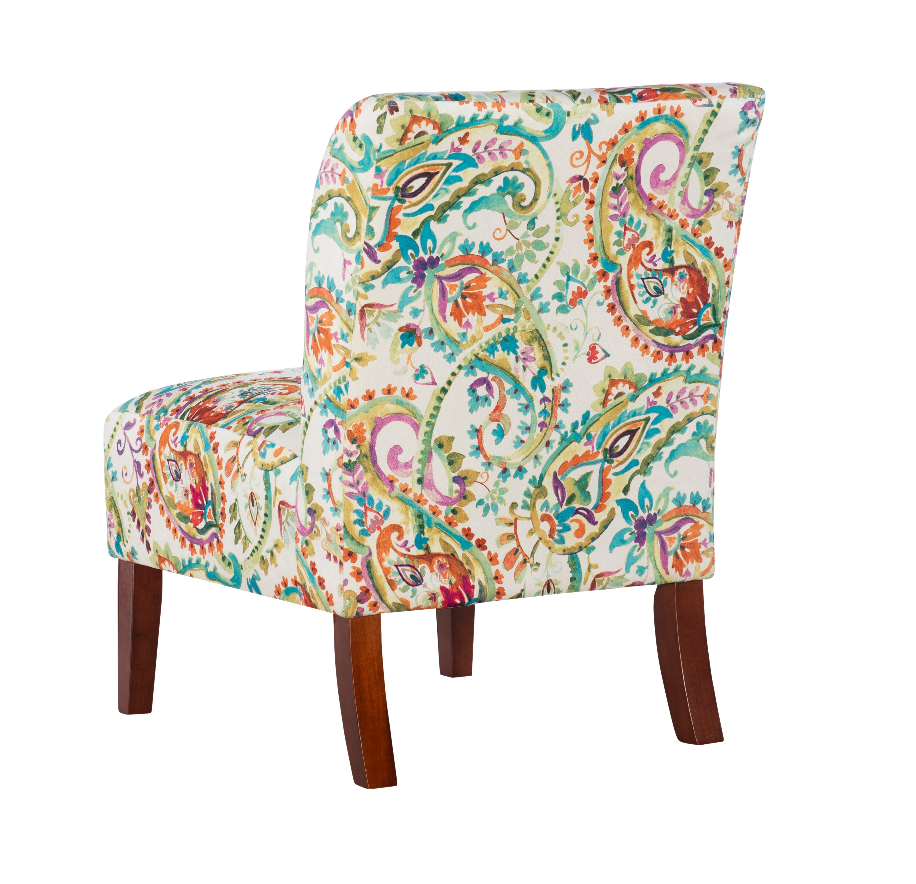 Linon Julie Modern Paisley Slipper Chair in the Chairs department at ...