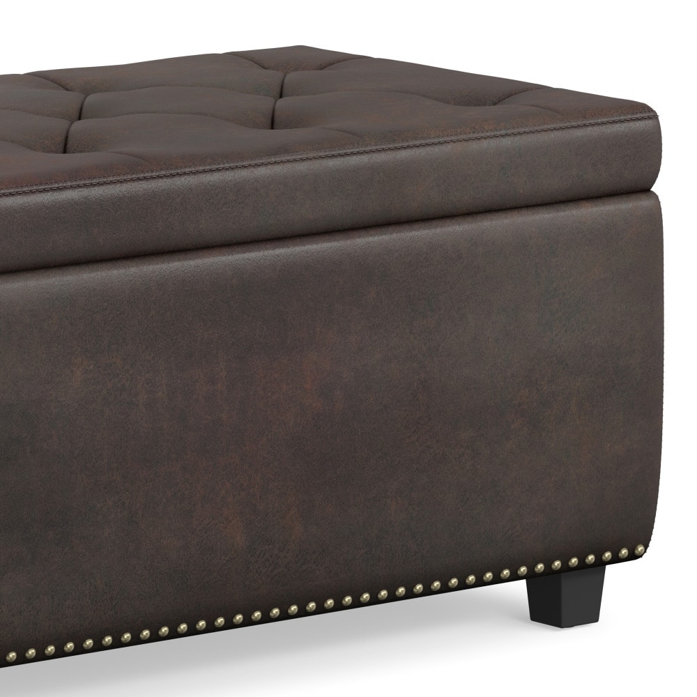 Simpli Home AXCOT-239-DBR Indoor-Ottomans - View #9