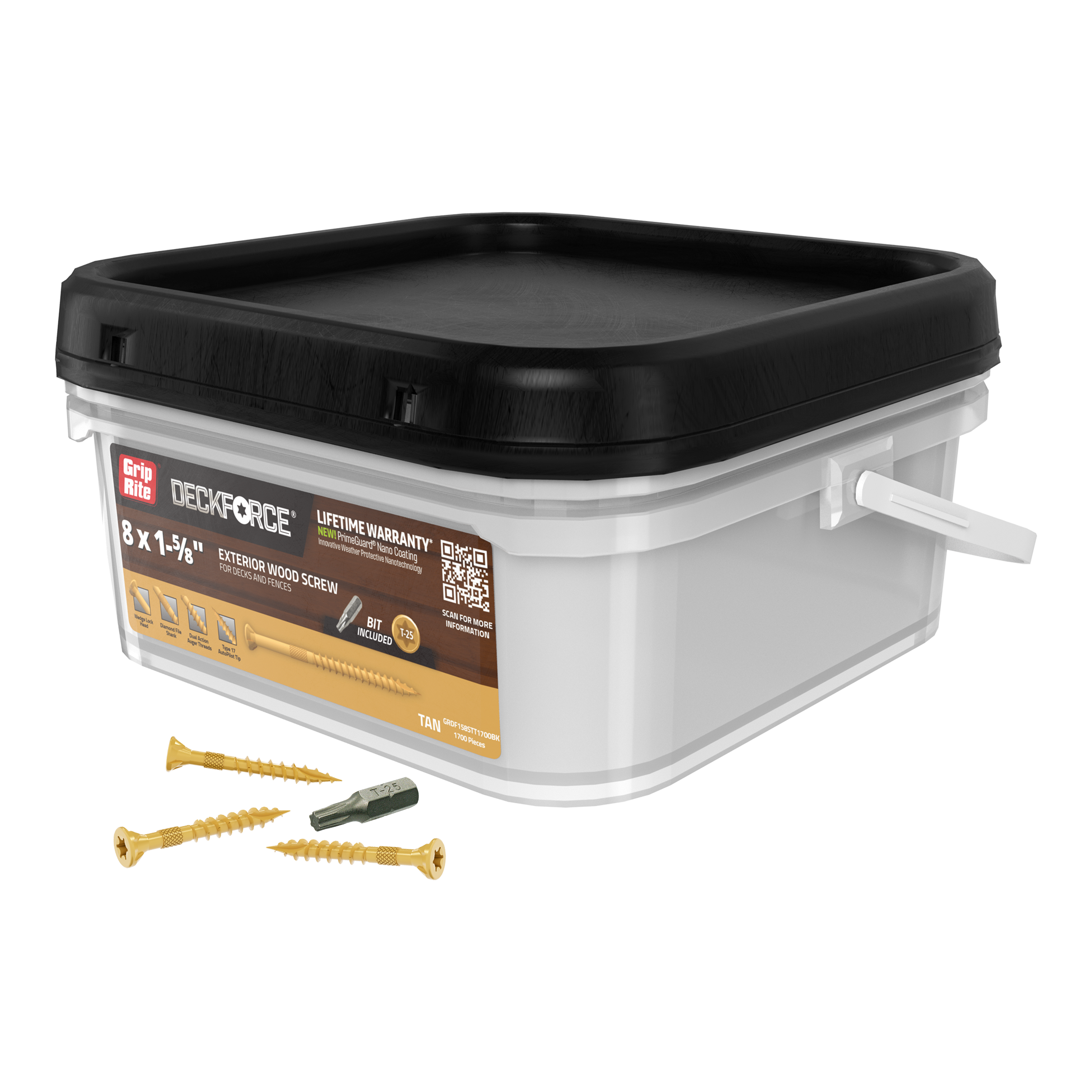 Grip-Rite GRDF158STT1700BK Deck-Screws - View #5