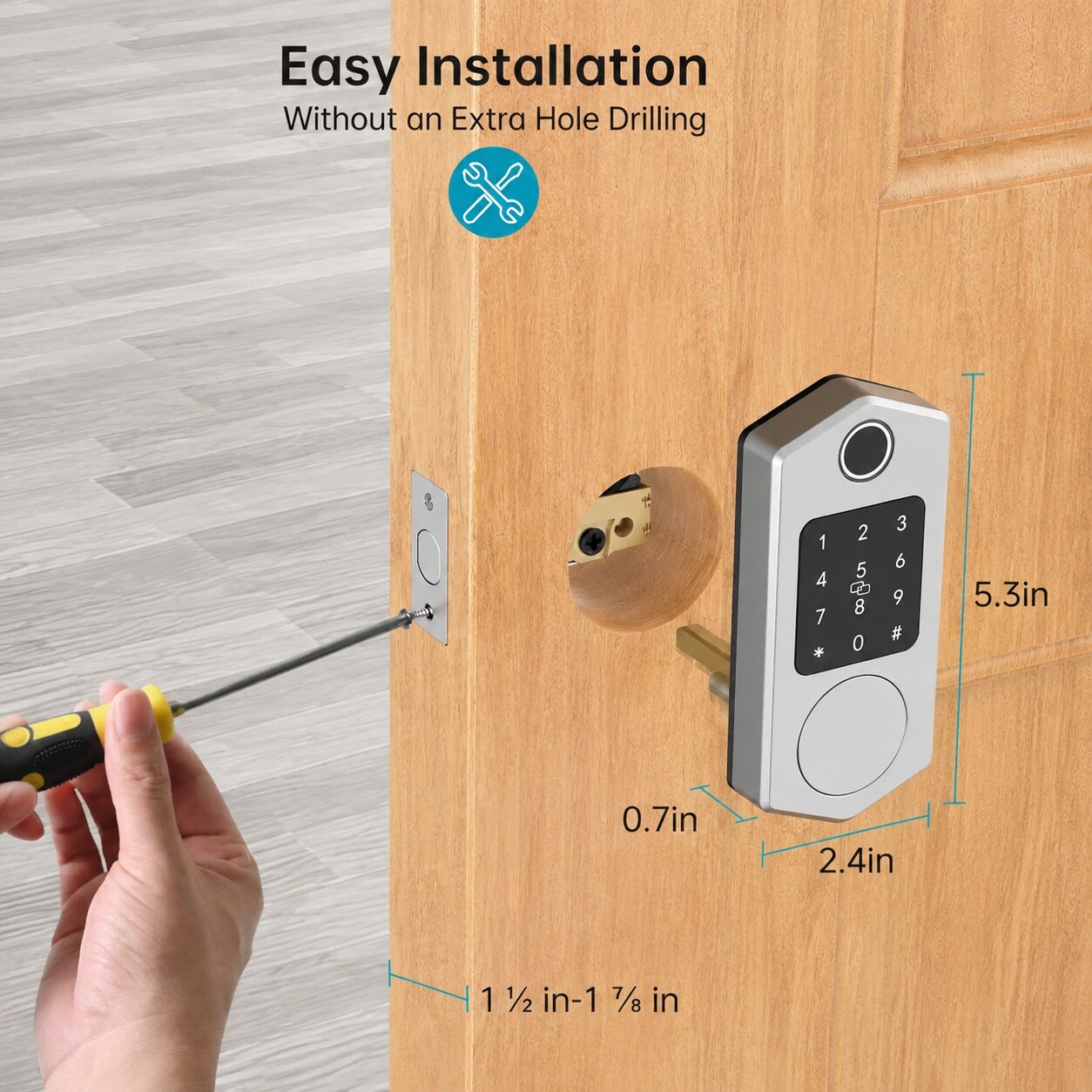 Phewnyzo LPW0812W373 Door-Deadbolts - View #7