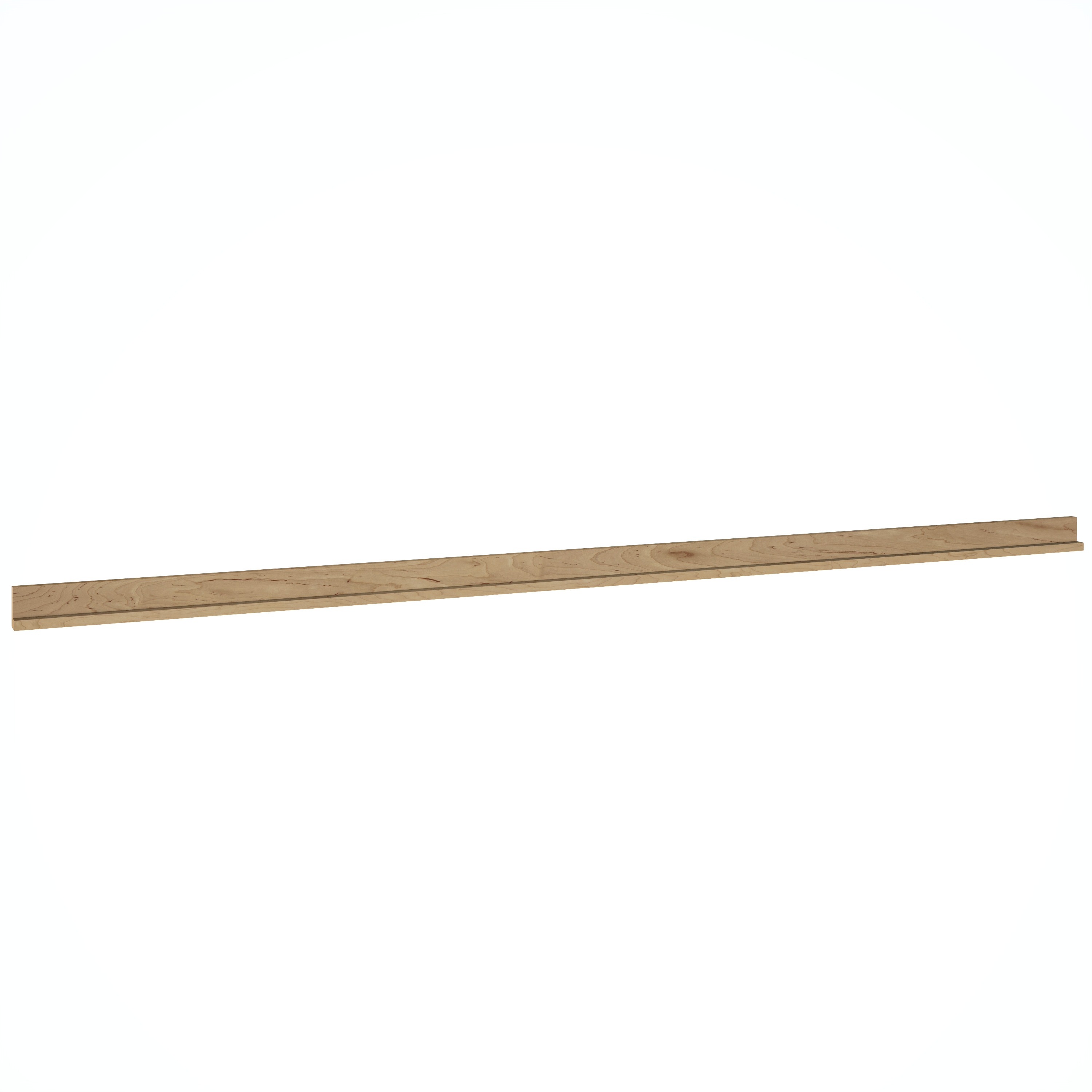Diamond Express 62K-STRS8 Square Edge Moulding 96-in W x 1.75-in H x 3-in D Coastline Brown Stained (Cabinet Starter Molding)
