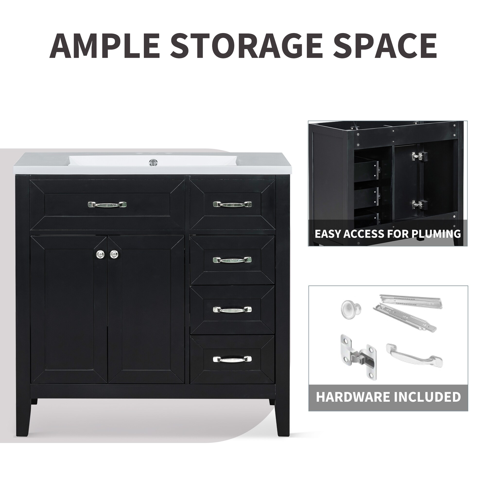 ModernLuxe L3P-N725P246491B Bath-Vanity-Combo - View #6