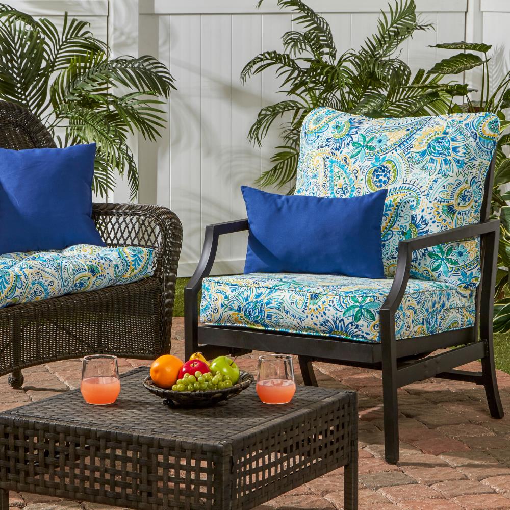 Style Selections 2-Piece Alfresco Grotto Deep Seat Patio Chair Cushion