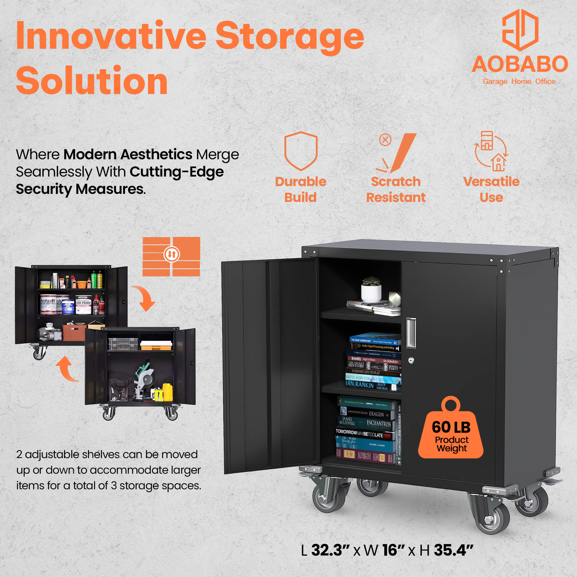 AOBABO 319573 Plastic-Storage-Totes - View #3