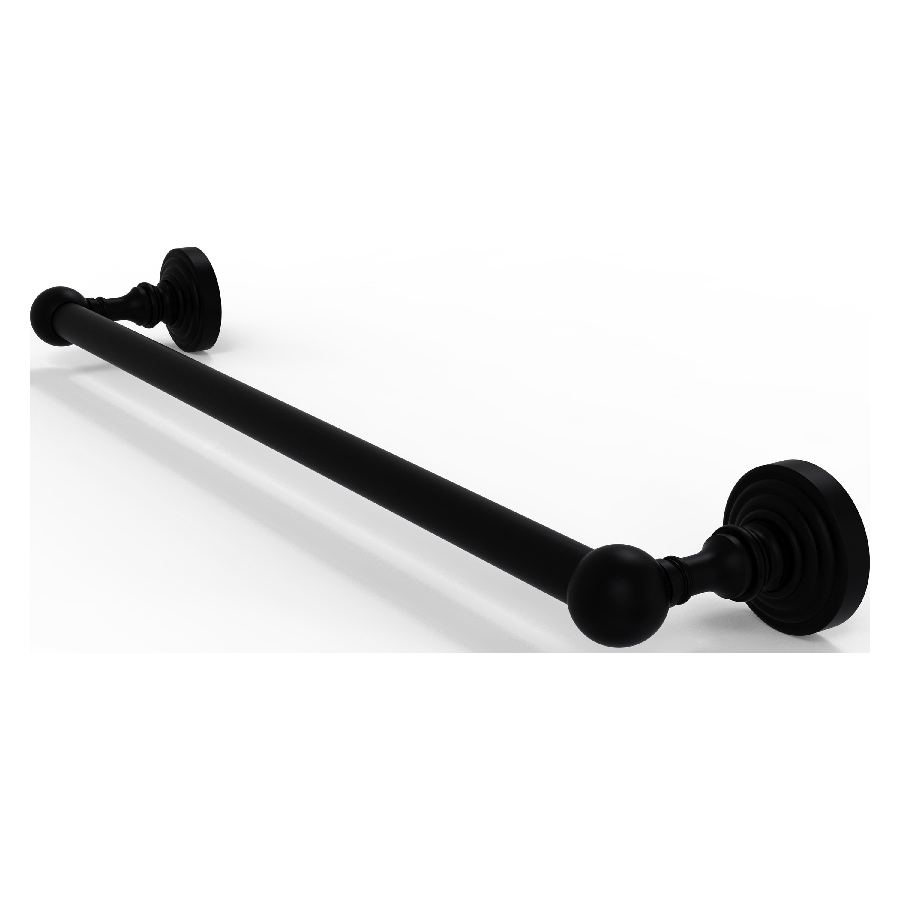 Allied Brass WP-41/30-BKM Waverly Place 30-in Matte Black Wall mount Single Towel Bar