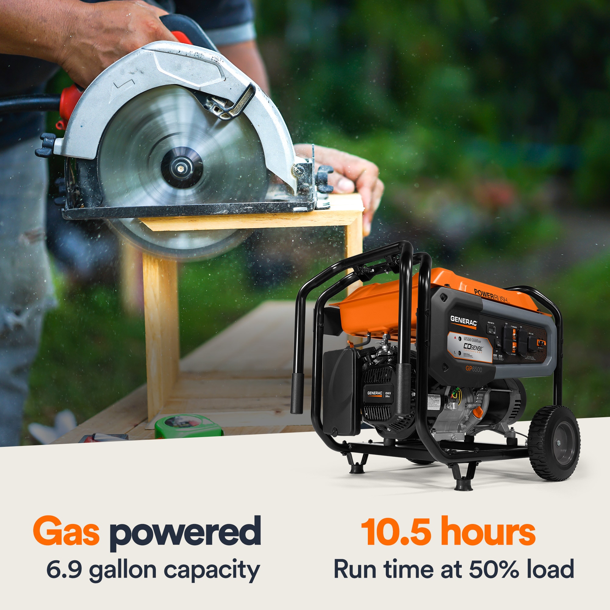 Generac 6500w deals generator