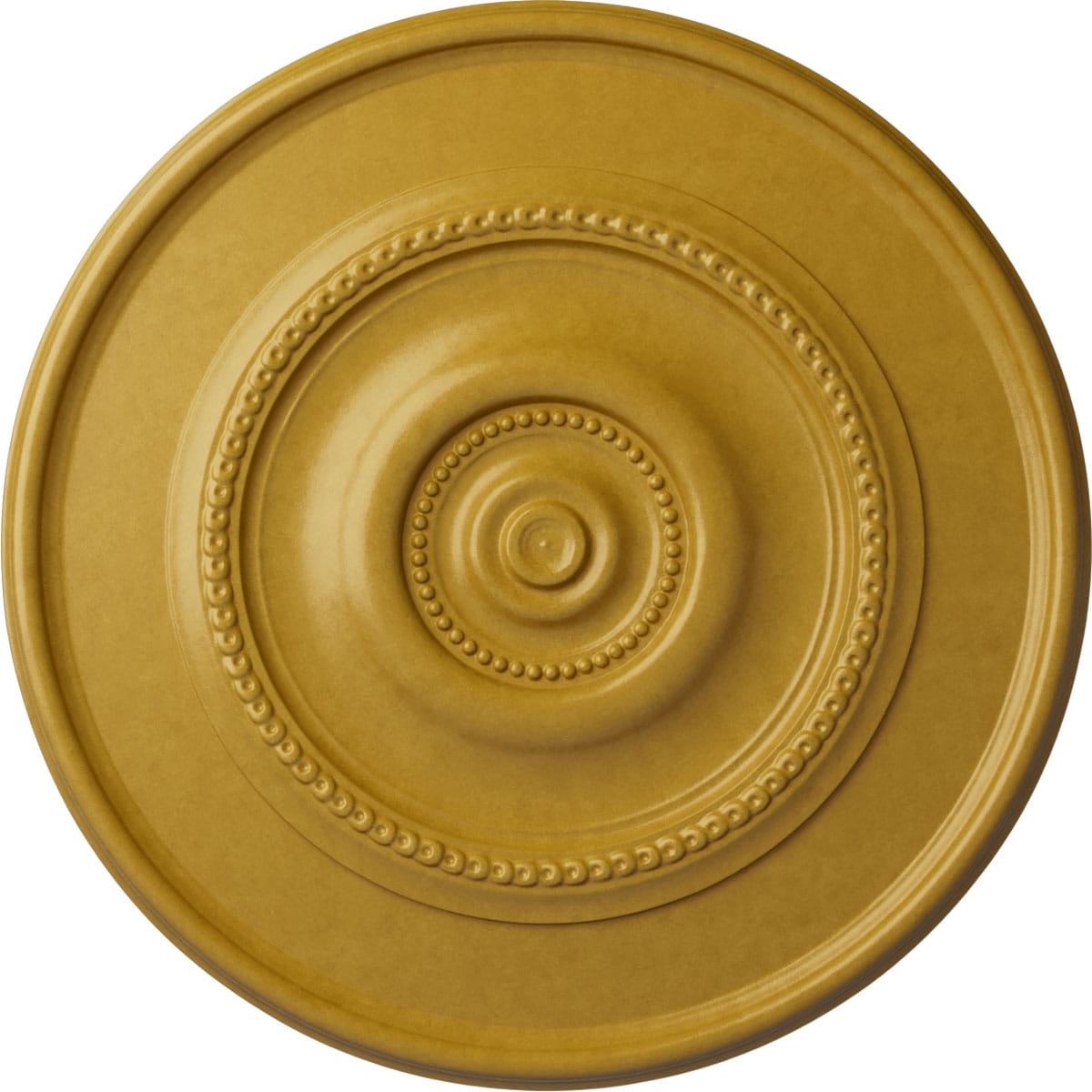 Ekena Millwork CM30DYIGS Dylar 30-in W x 30-in L Painted Iridescent Gold Polyurethane Whole Ceiling Medallion