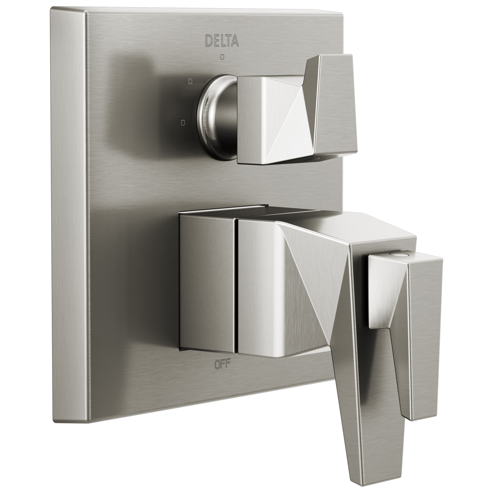 Delta T27T843-SS-PR Trillian Lumicoat Stainless 5.125-Inches Universal Bathtub/Shower Diverter 0.5-Inches -ID