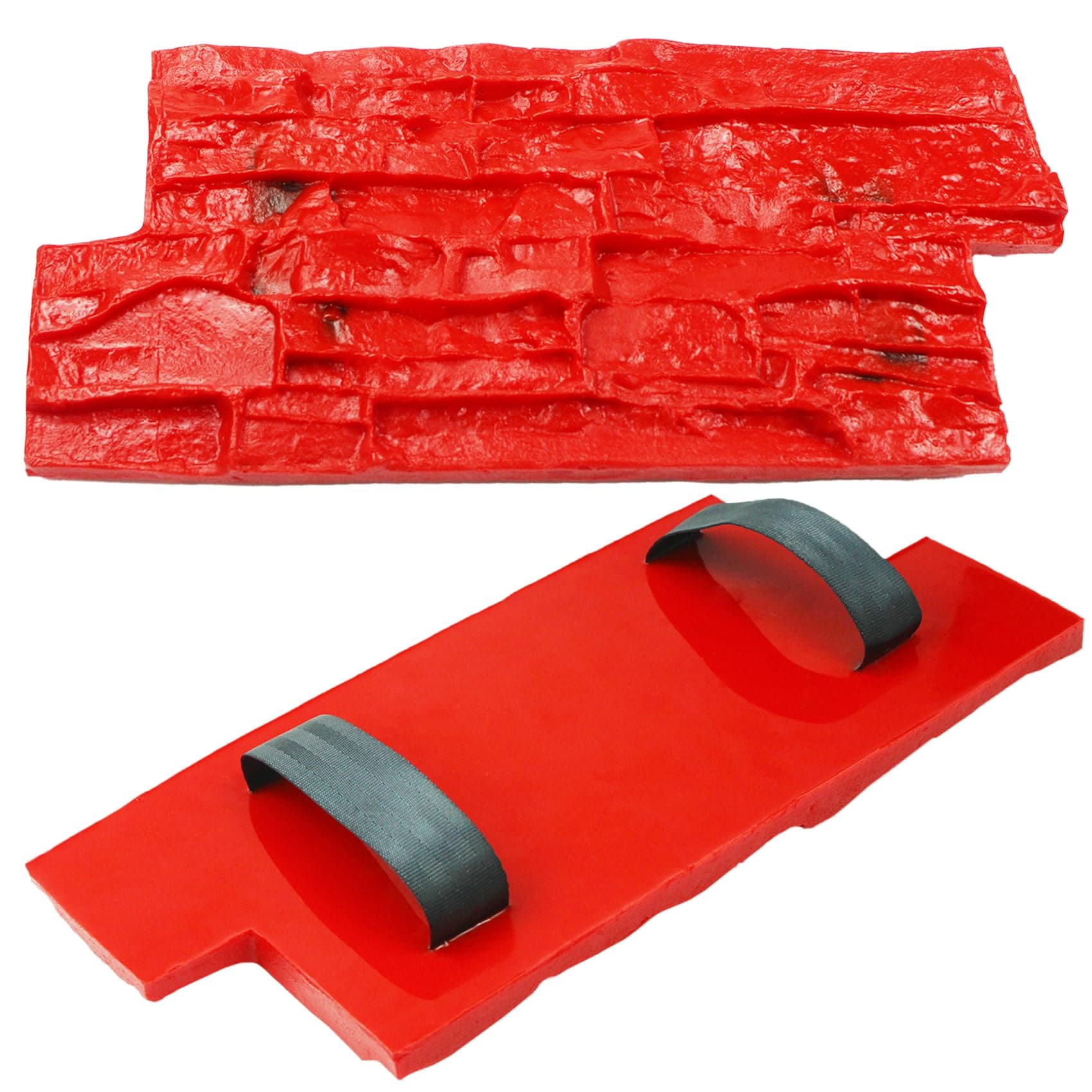 KHKFY KHKFY Concrete Cement Texture Seal Pad with Handle for Walls Floors Paths Parks Courtyards Reusable PU Mold for Artistic Decoration