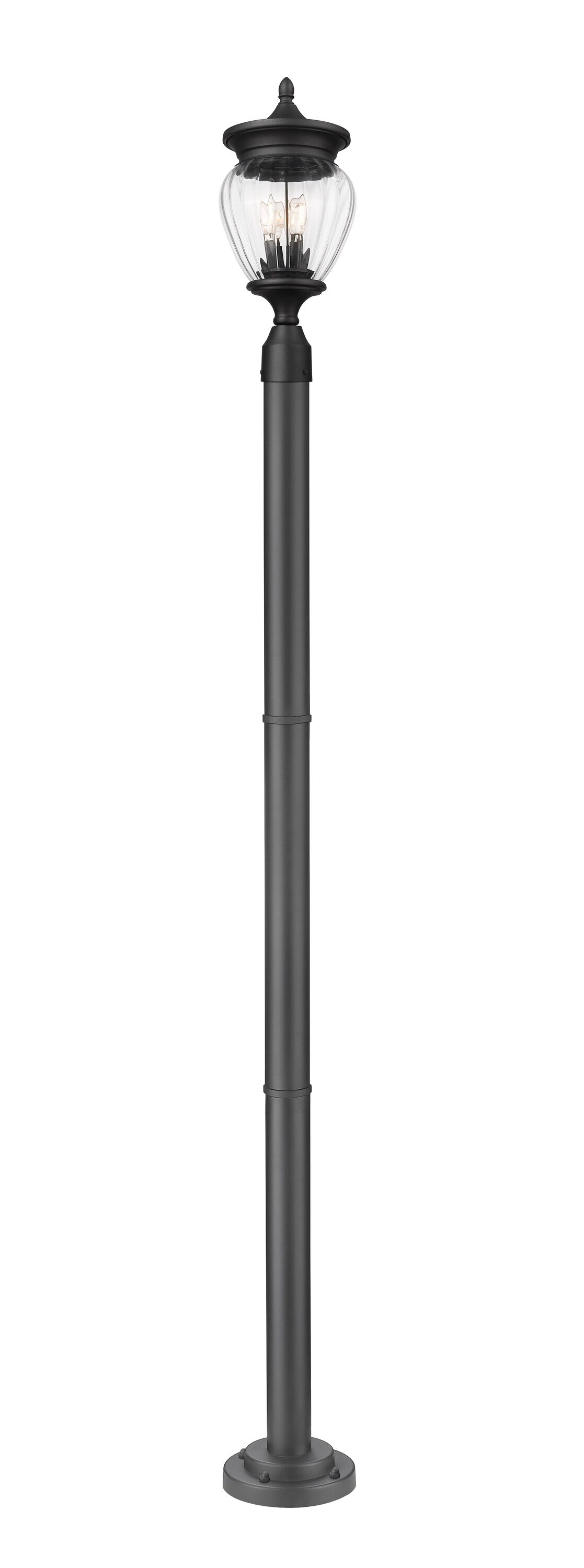 Z-Lite 5016PHMR-567P-BK Complete-Post-Lights - View #5