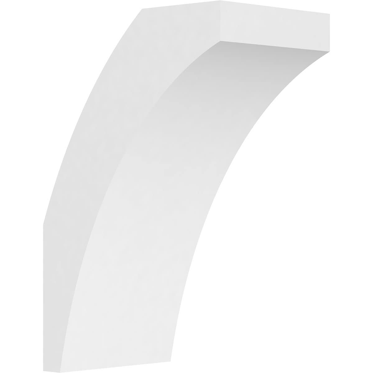 Ekena Millwork BRCP05X08X12THR 5-in x 8-in x 12-in Unfinished PVC Standard Thorton Knee Brace