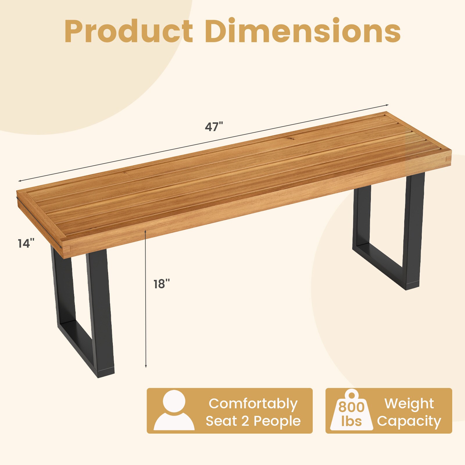 Forclover HYFW-WD1378 benches - View #3