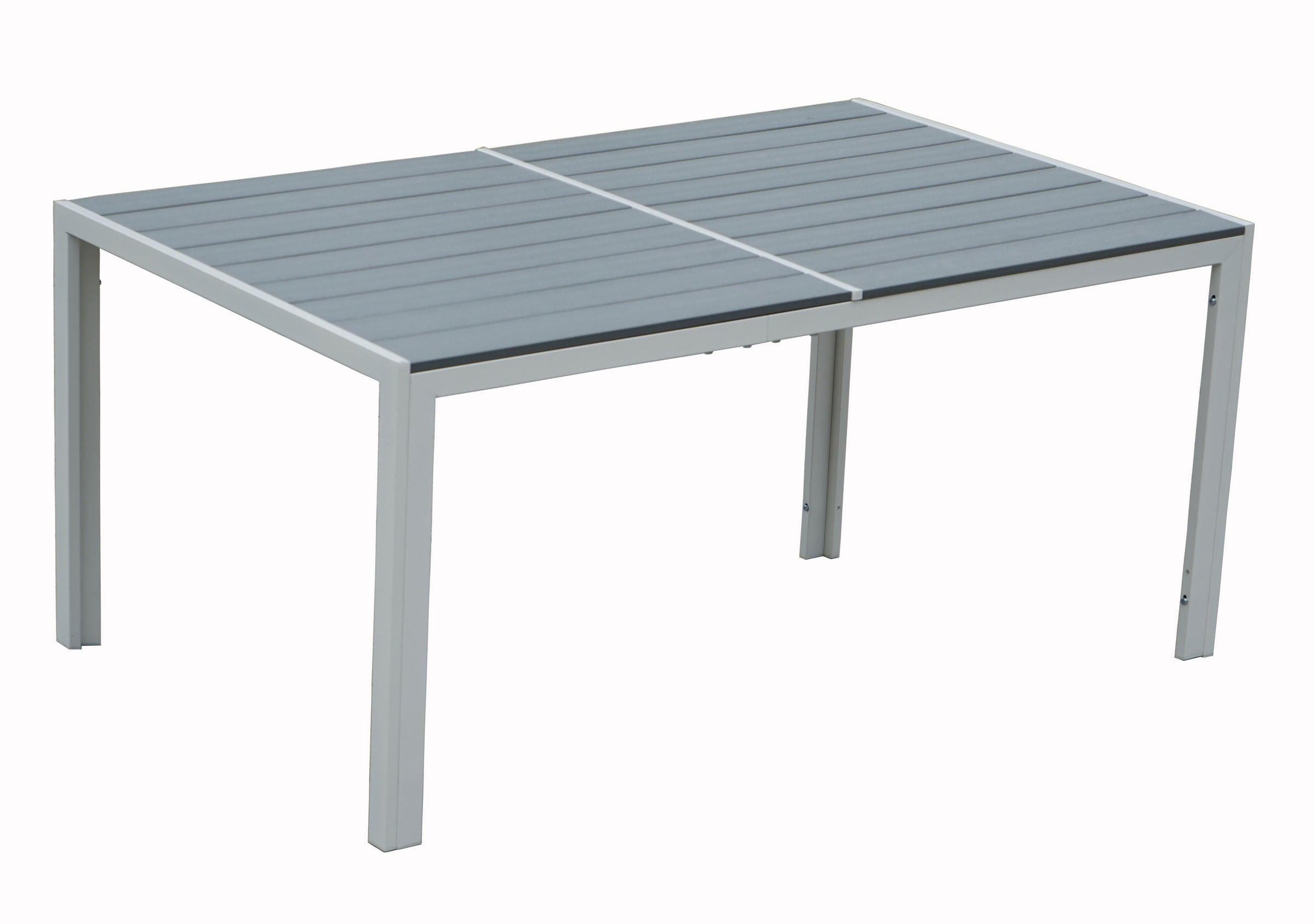 Kozyard KZT111GR Patio Tables Square Outdoor Dining Table 35.6-in W x 58.9-in L