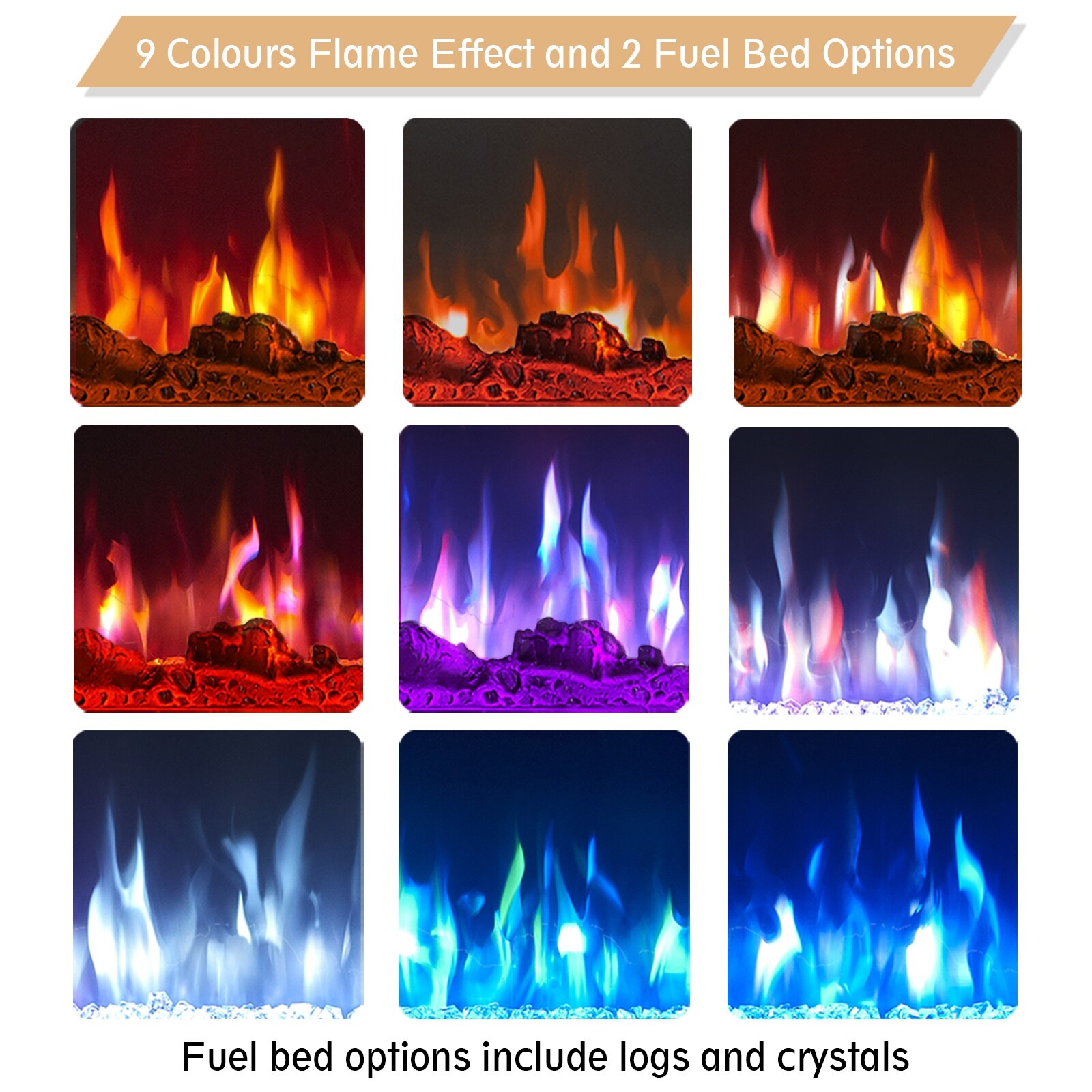 EdenDirect LW-USTV518-C2 Electric-Fireplaces - View #3