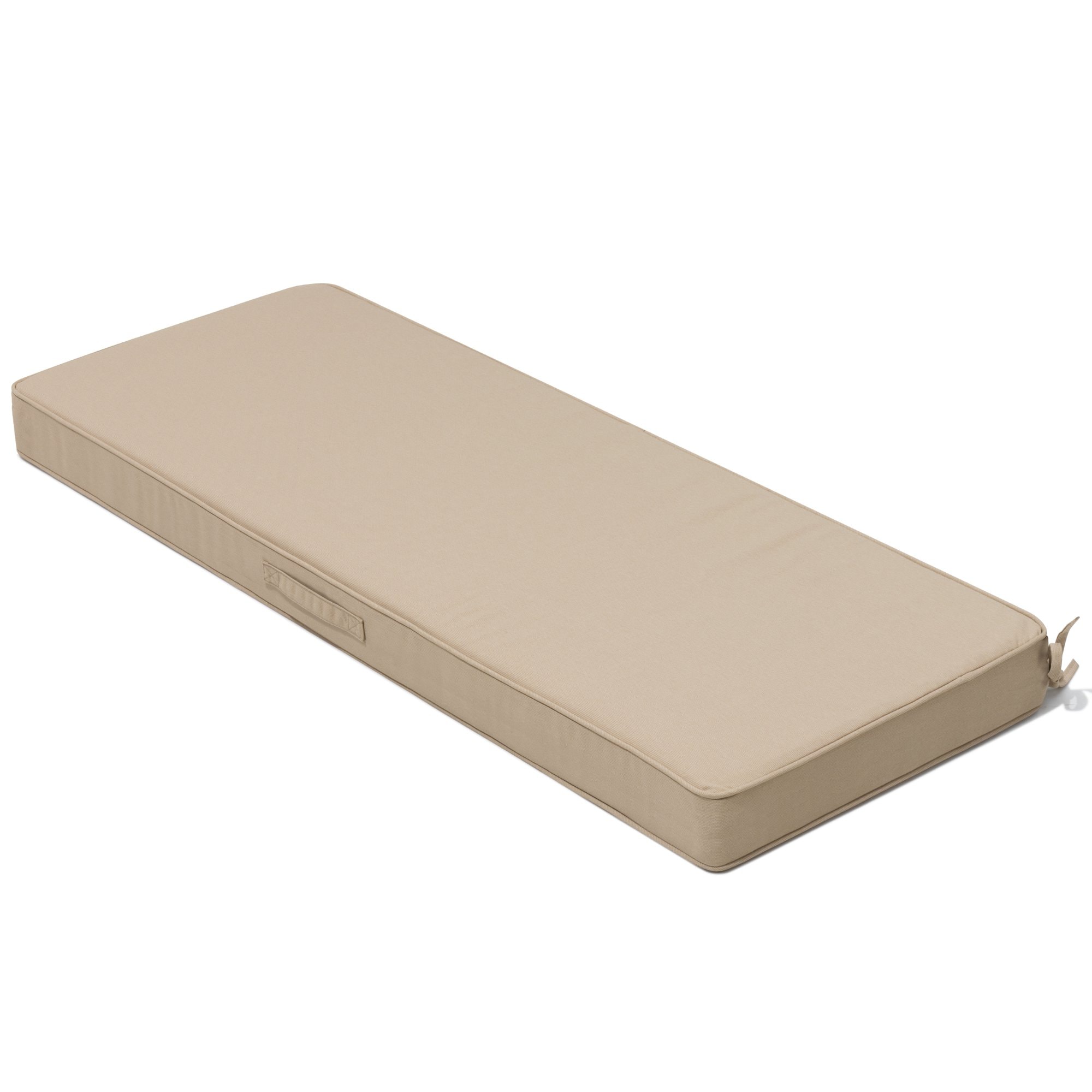 CloudFly CL-CU008BEI48-1 1 pc outdoor chair cushion 18.5-in x 48-in Beige Patio loveseat cushion