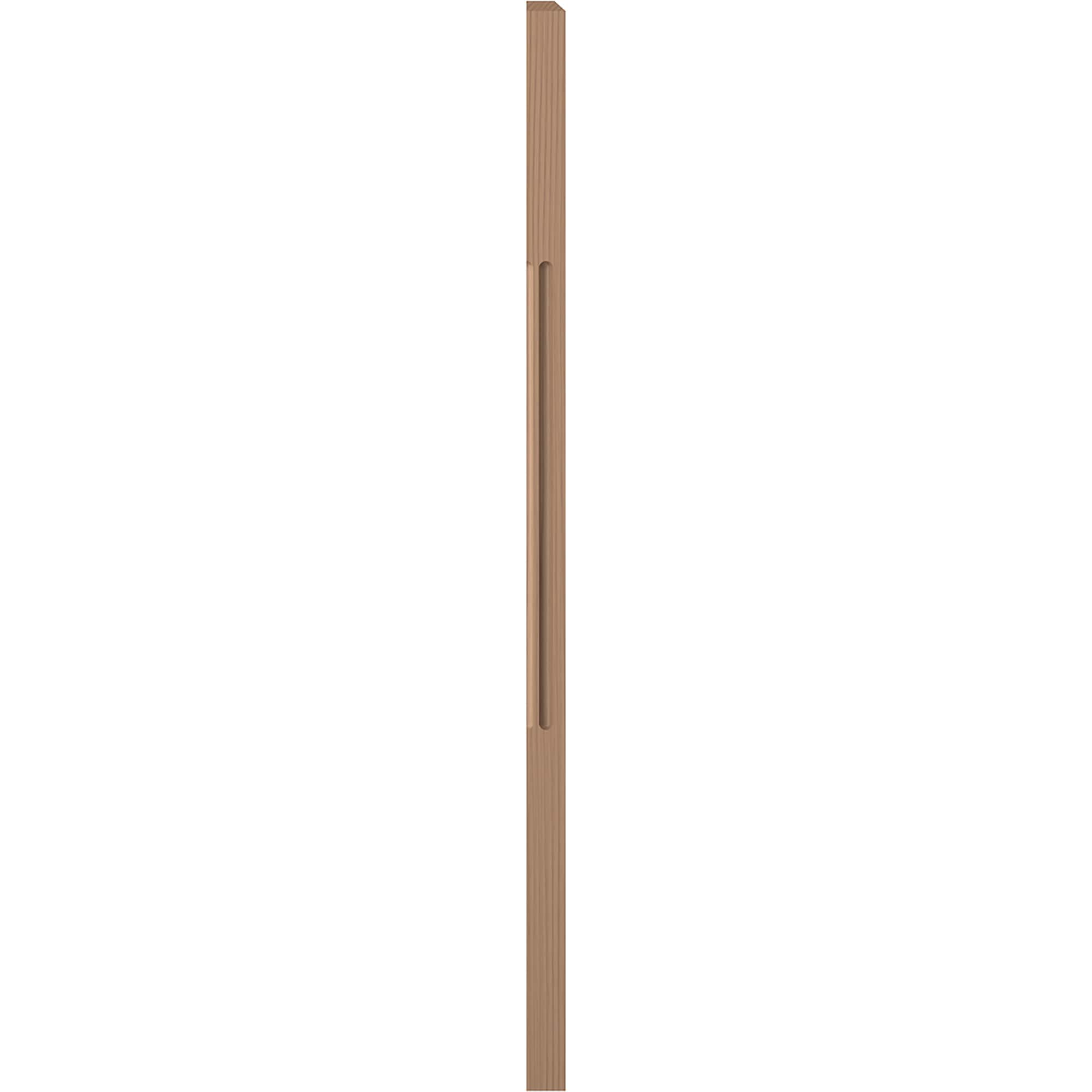 L.J. Smith Stair Systems LJF-4000 1-2-P 3.5-in x 48-in Unfinished Poplar Stair Newel Post