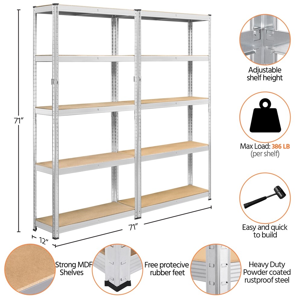 Yaheetech LS144O0001 Free-Standing-Shelving - View #3