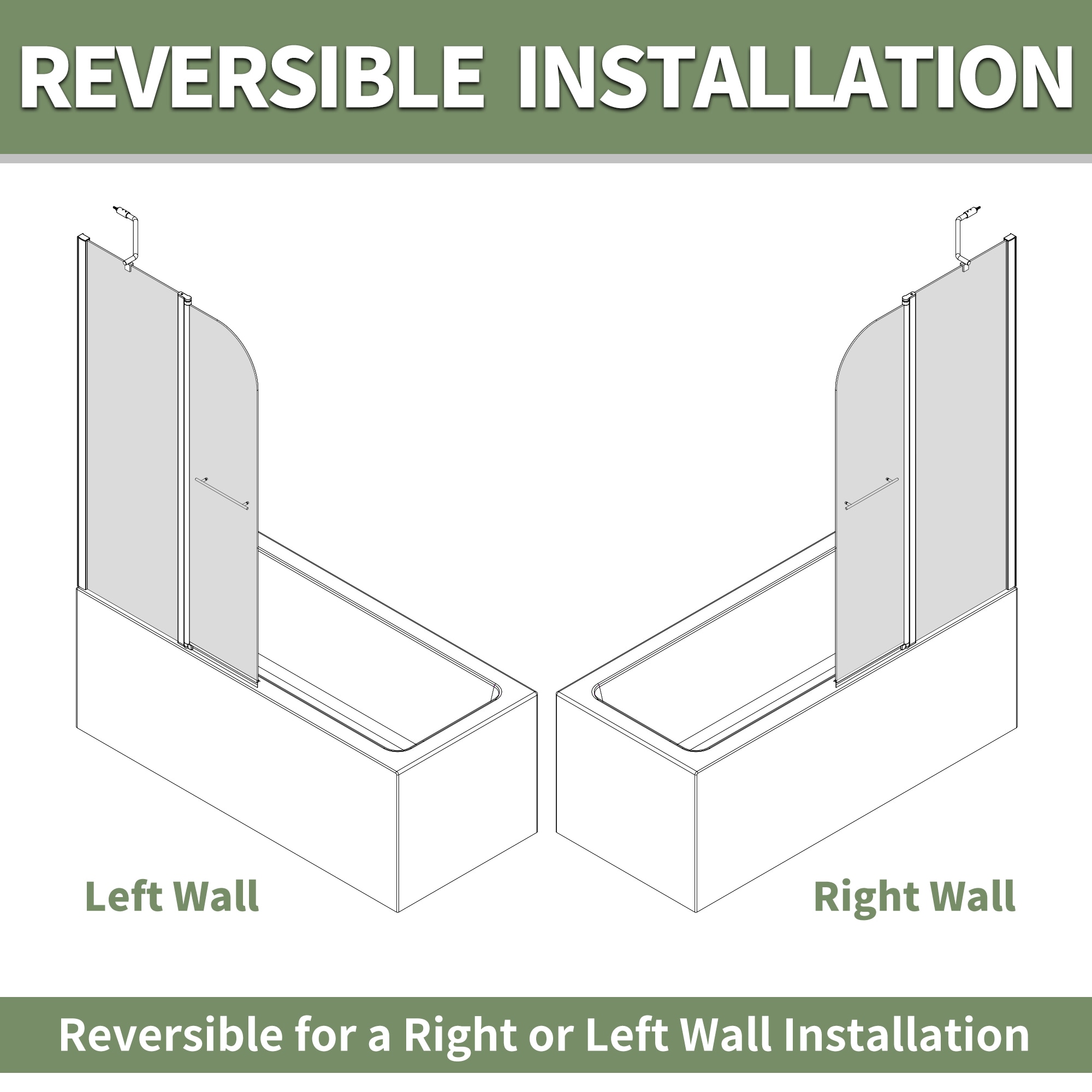 Forclover ESC8-3458MB Shower-Doors - View #4