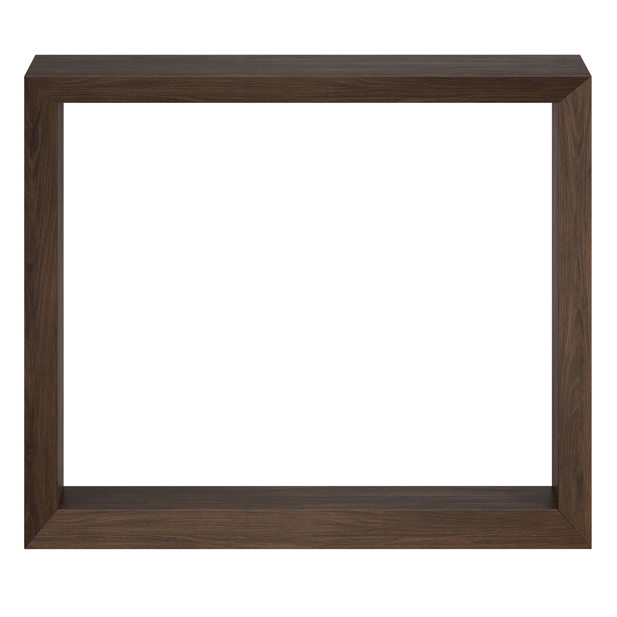 Alder Brown 36" Minimalist Rectangular Wood Hallway Table