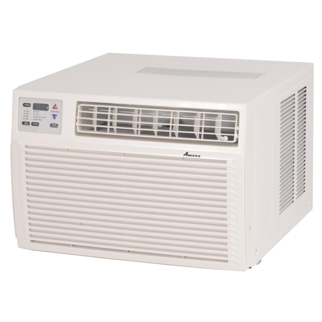 Amana 425 Sq Ft 230 Volt White Through The Wall Air Conditioner Heater Included In Conditioners Department At Com - Wall Heat And Air Conditioning Unit