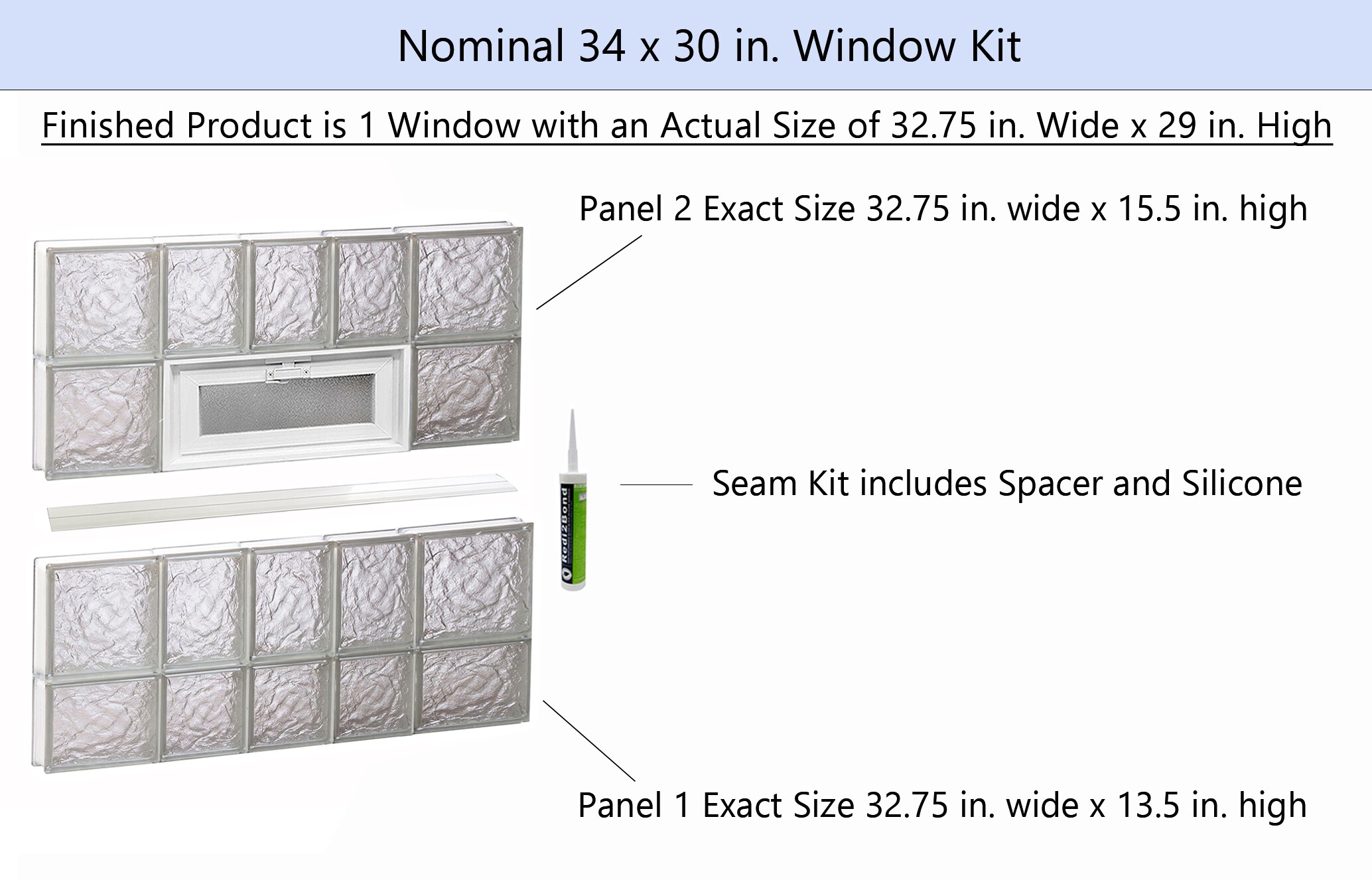 REDI2SET V3430IS Glass-Block-Windows - View #2
