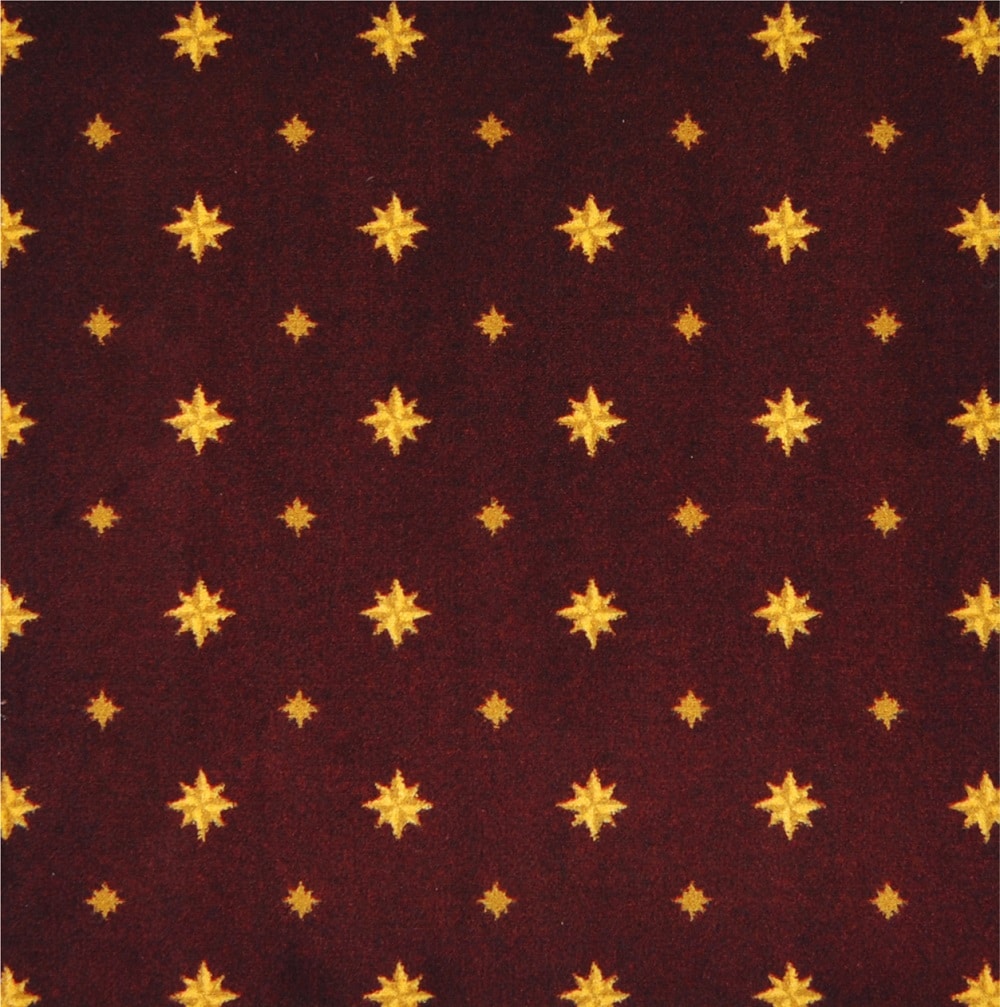 Joy Carpets 1667W-03 Home Office Walk of Fame Burgundy Red 26-oz sq yard Nylon Pattern Indoor Carpet