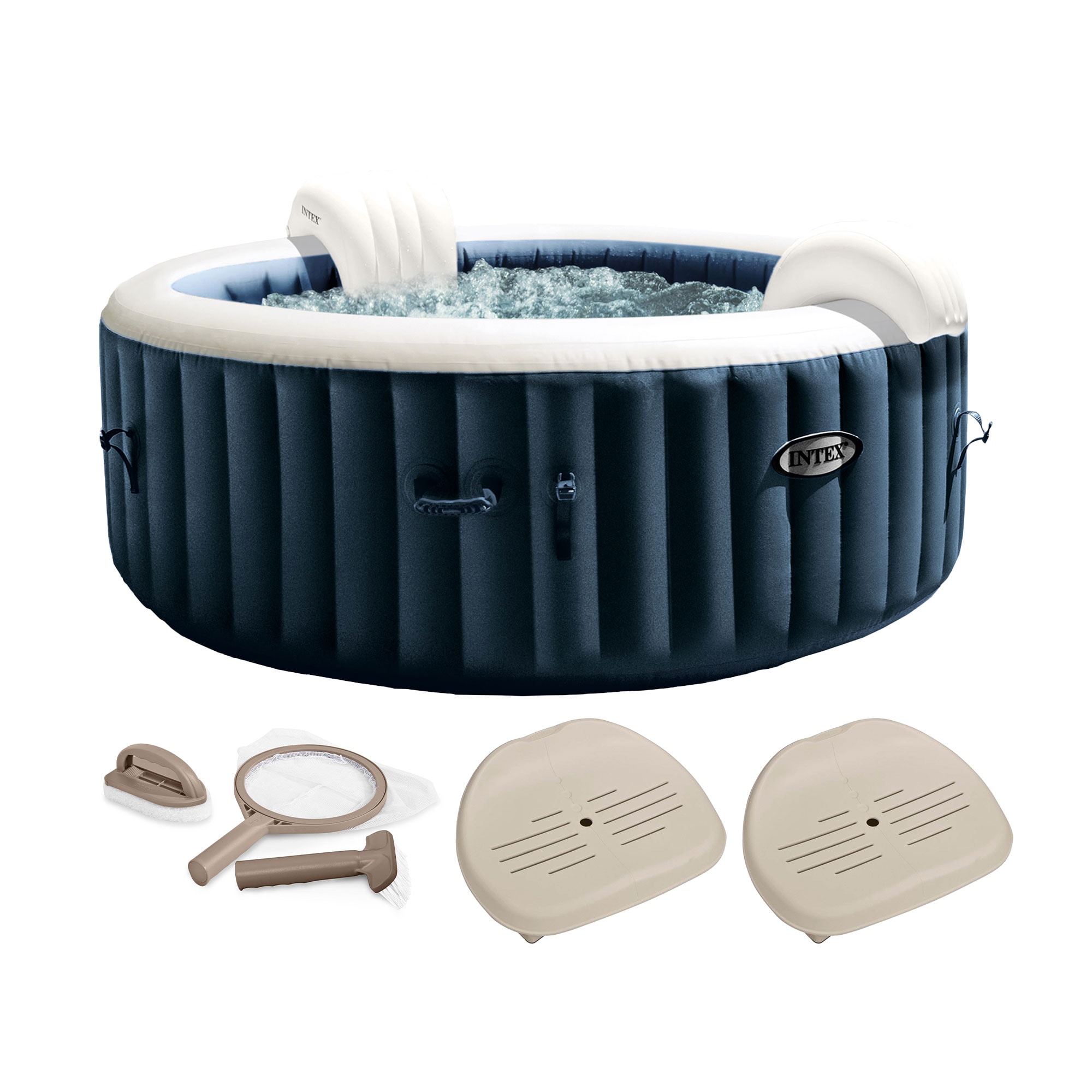 Intex 305636 PureSpa 140 Jet 4 -Person Inflatable Round Hot Tub (Cover Included)