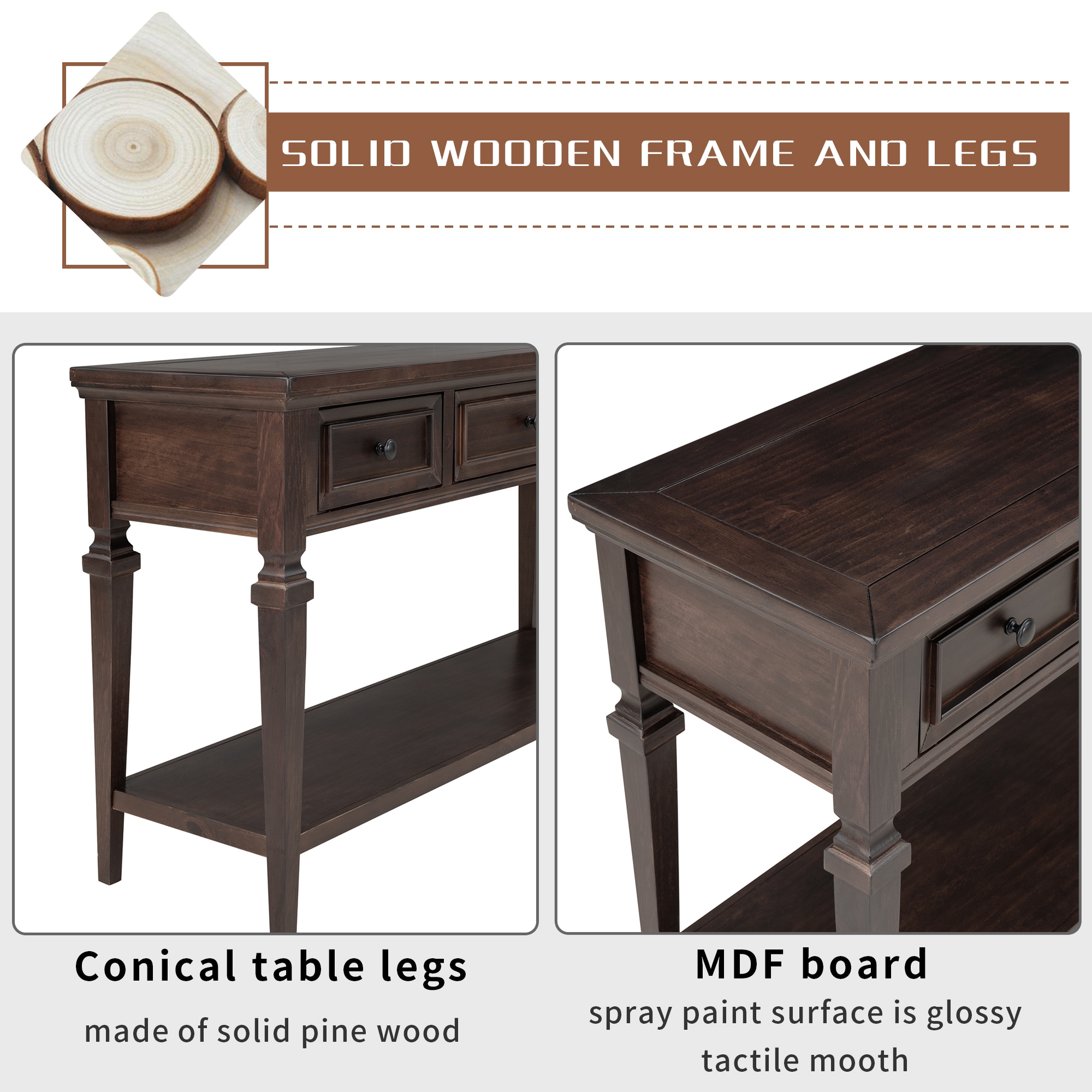 Mondawe OR-W6438C-TR Console-Sofa-Tables - View #4