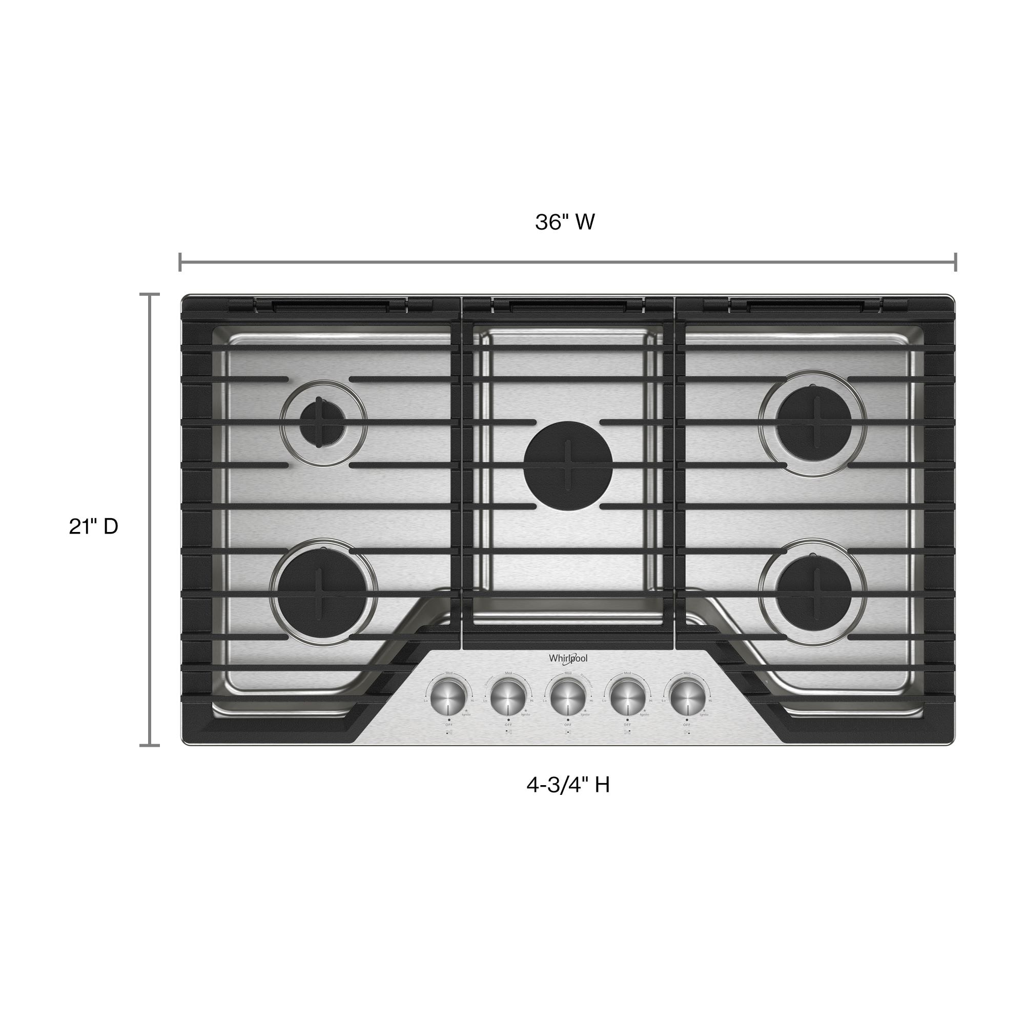 Whirlpool WCGK7036PS Gas-Cktp - View #2
