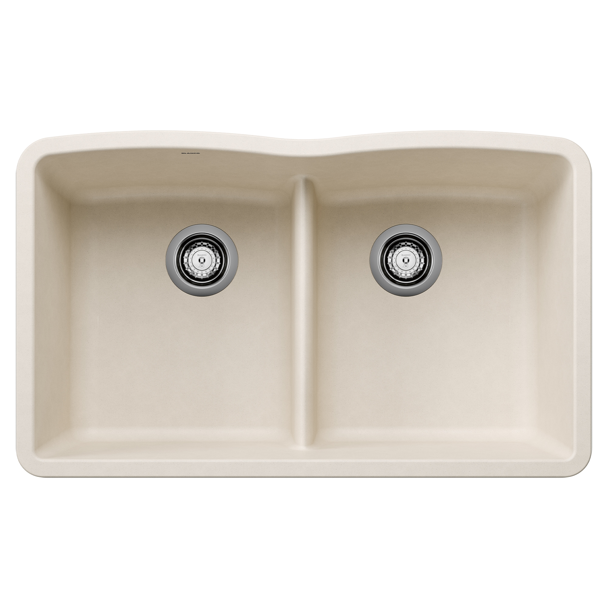 BLANCO 443069 Diamond Undermount 32.0-in x 19.36-in Granite Double equal bowl Kitchen Sink