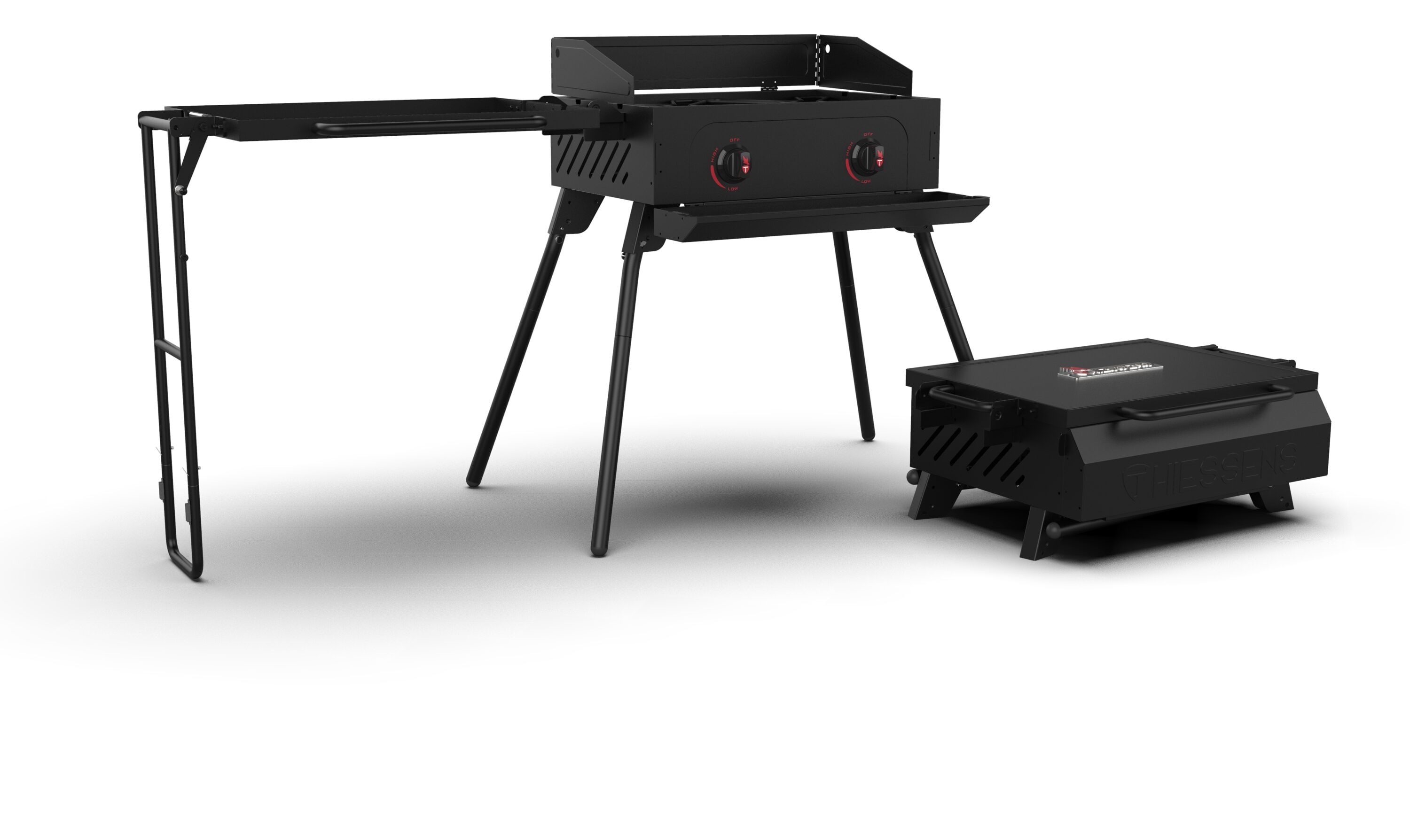 Thiessens Black Liquid Propane Gas Grill in the Gas Grills