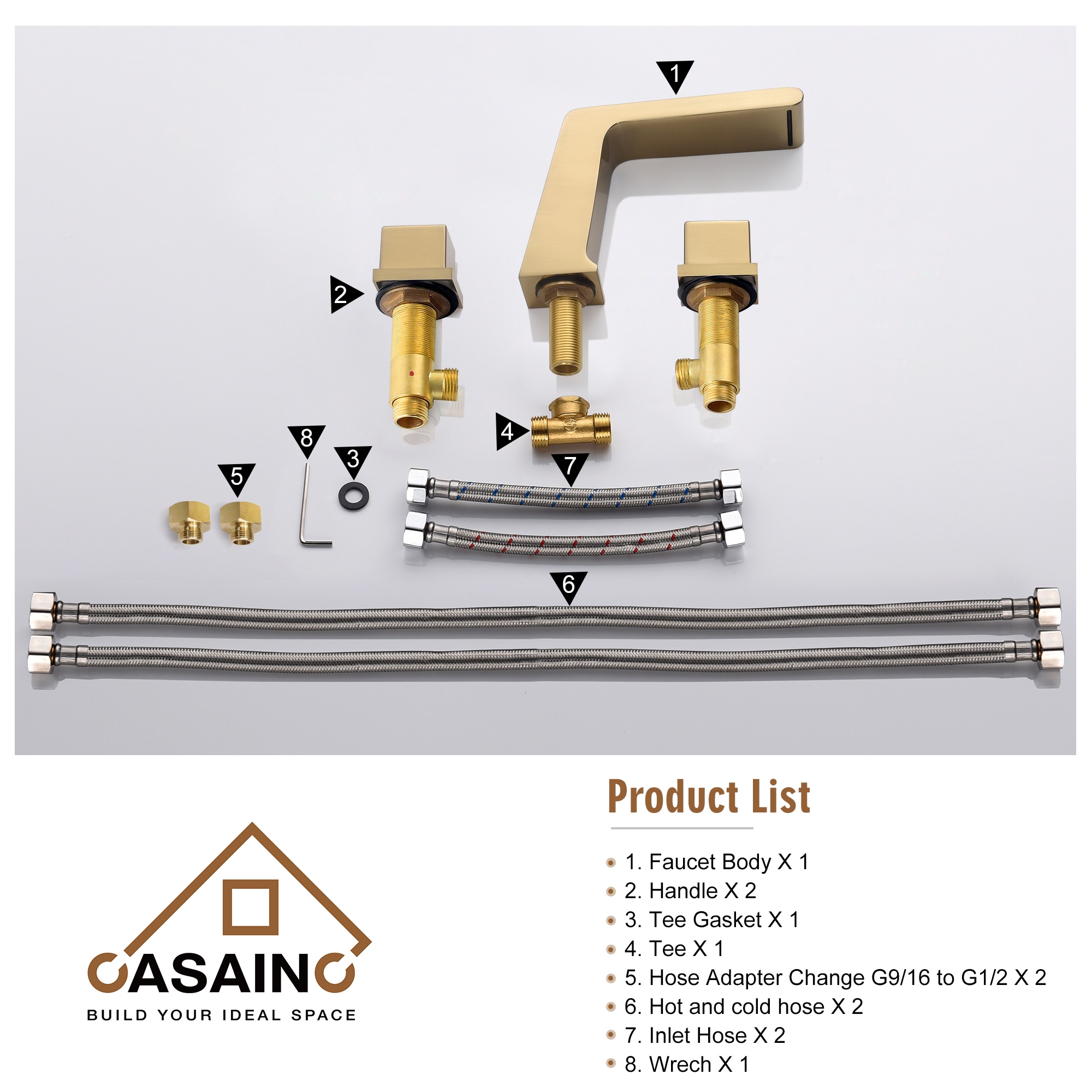 CASAINC MCS-55BG Lavatory-Faucets - View #7