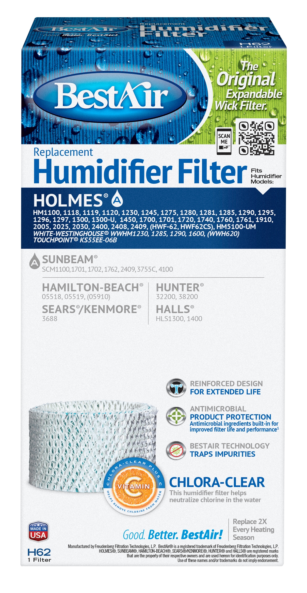 Best air store humidifier filter h62