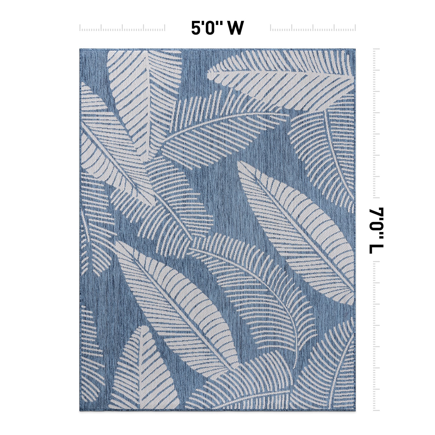World Rug Gallery 114BLUE5X7 rugs - View #3