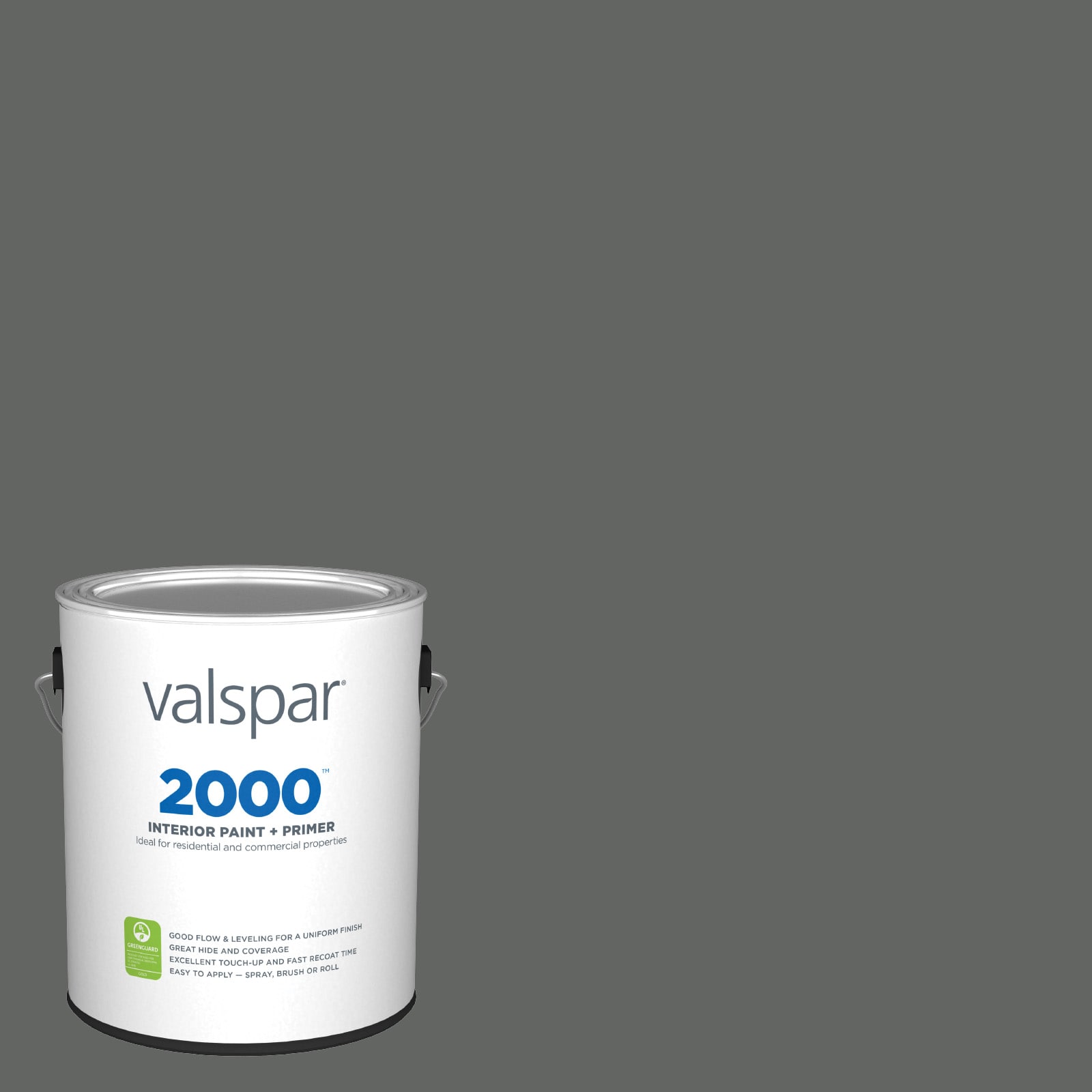 Valspar HGSW1482-28328 2000 Flat Grizzle Gray HGSW1482 Latex Interior Paint Paint + Primer ( 1-gallon )