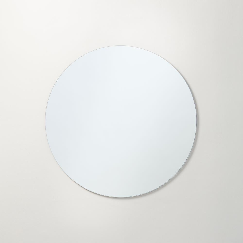 Better Bevel 30-in X 30-in Frameless Round Bathroom Vanity Mirror ...